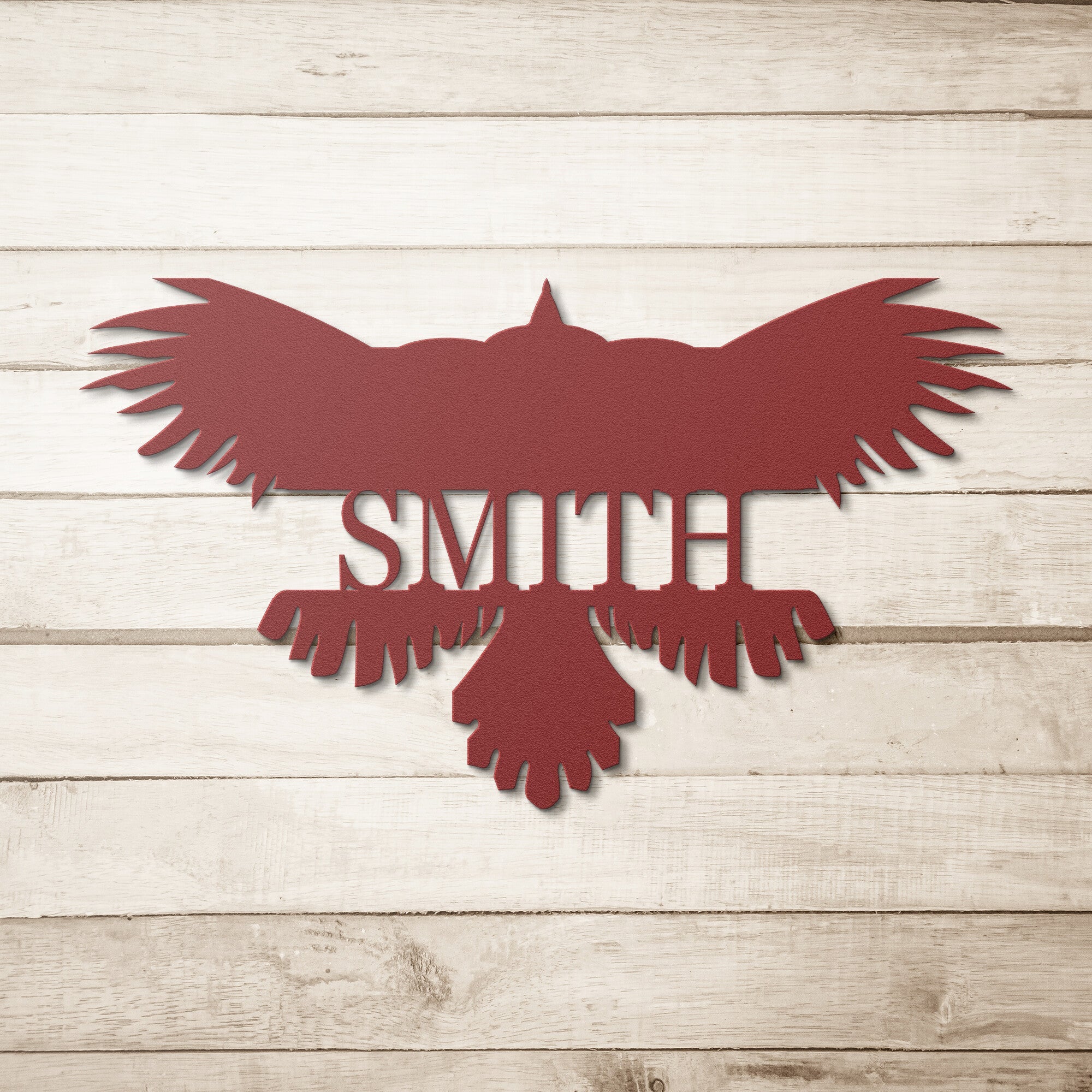 Personalized Split Eagle Sign - Cool Metal Signs