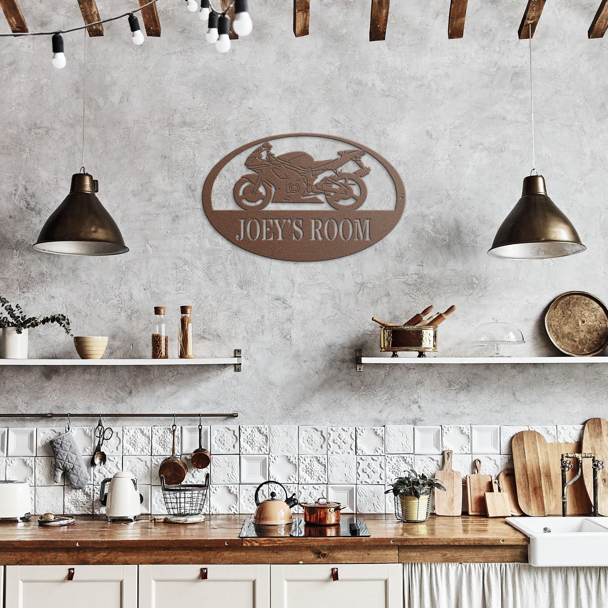 Personalized Sport Bike Sign - Cool Metal Signs