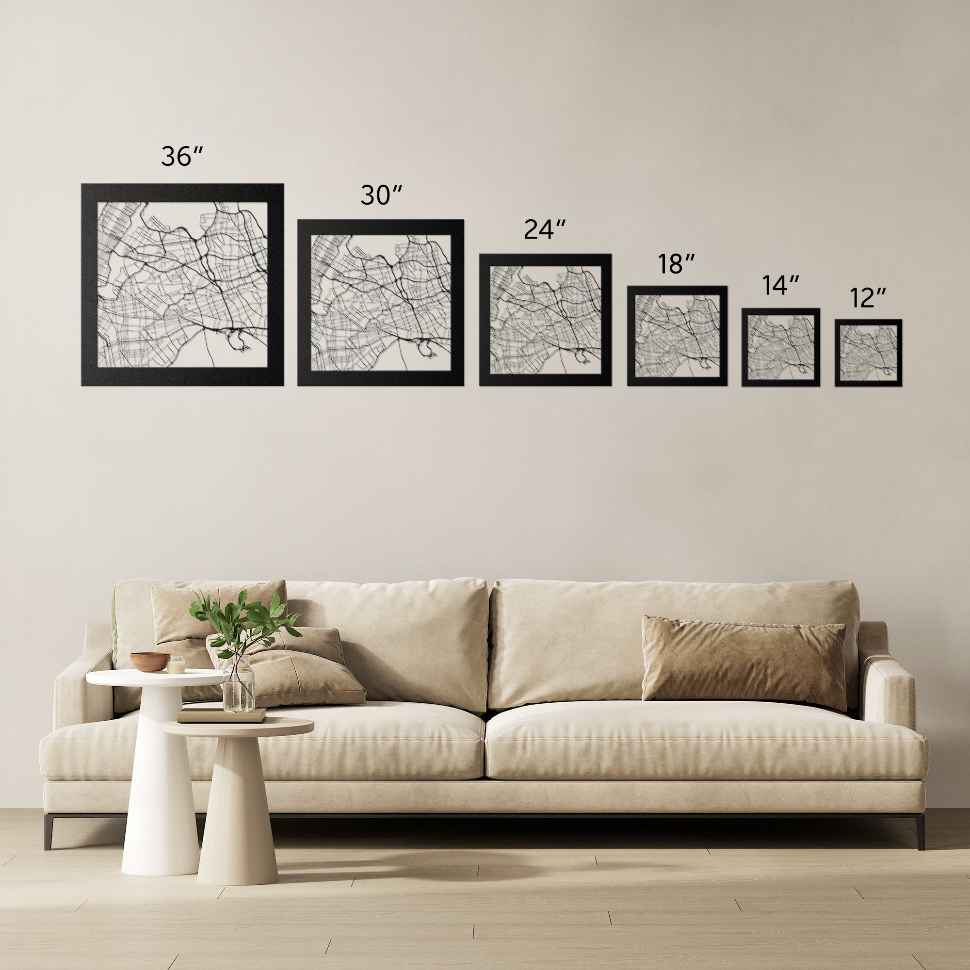 Personalized Street Map Sign - Cool Metal Signs