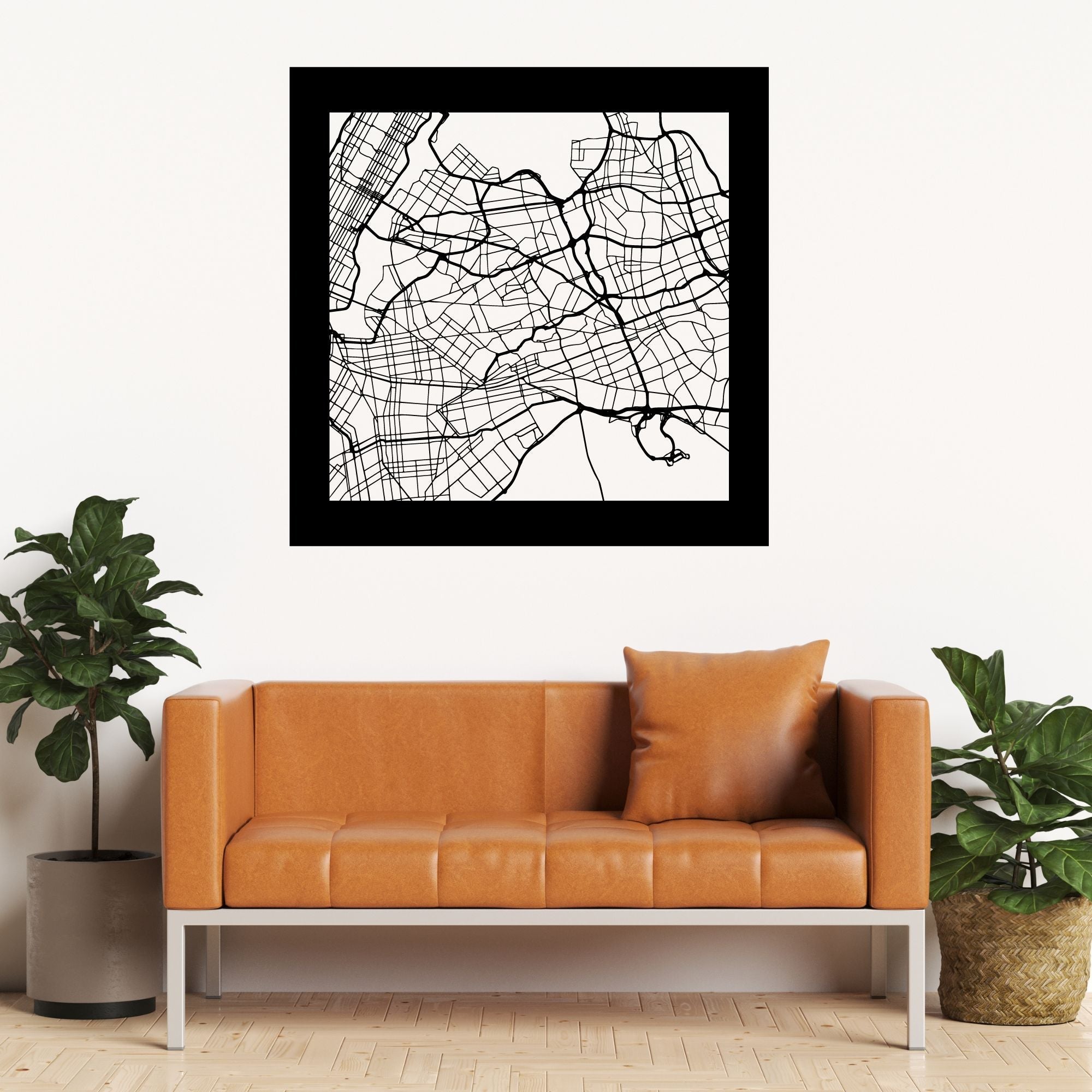 Personalized Street Map Sign - Cool Metal Signs