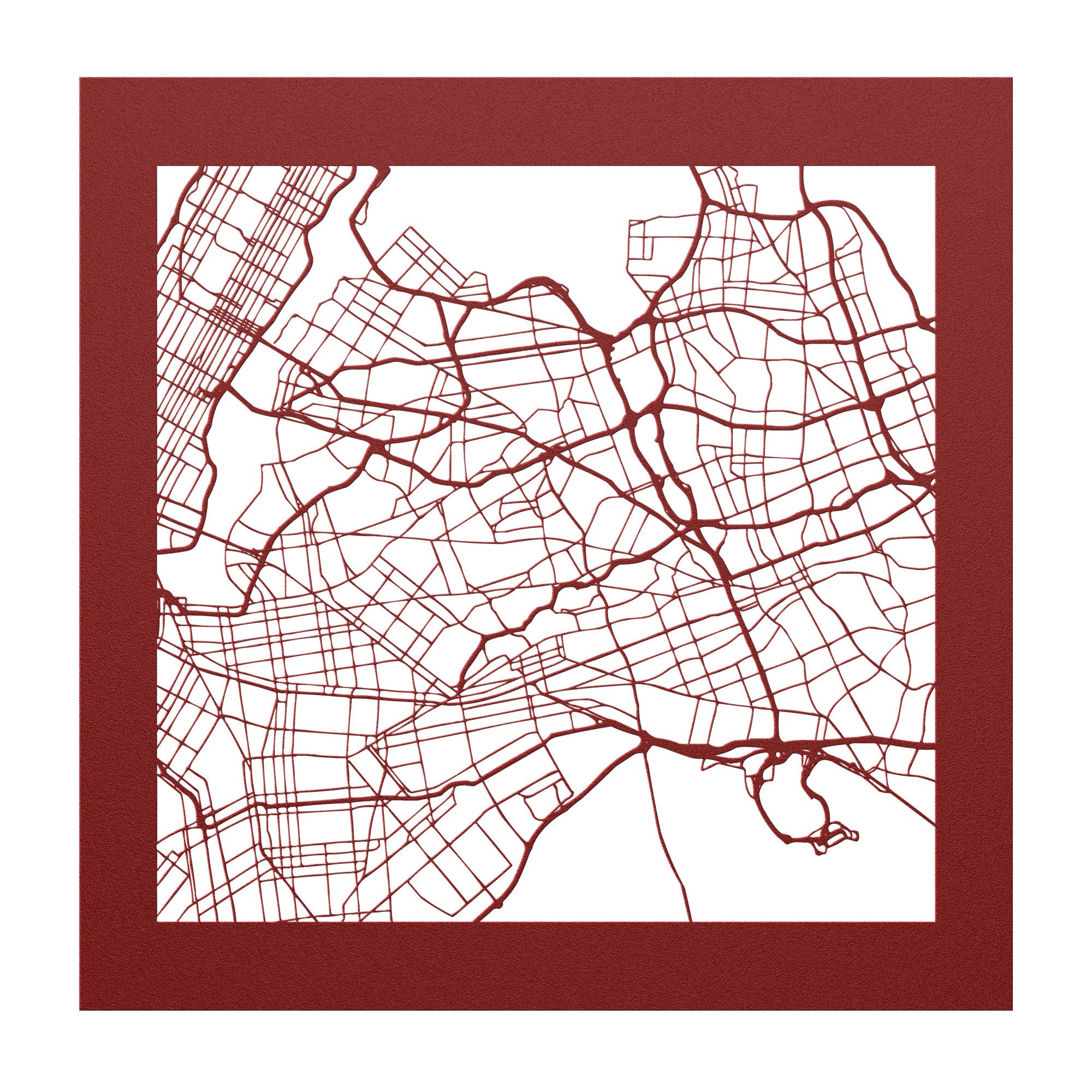 Personalized Street Map Sign - Cool Metal Signs