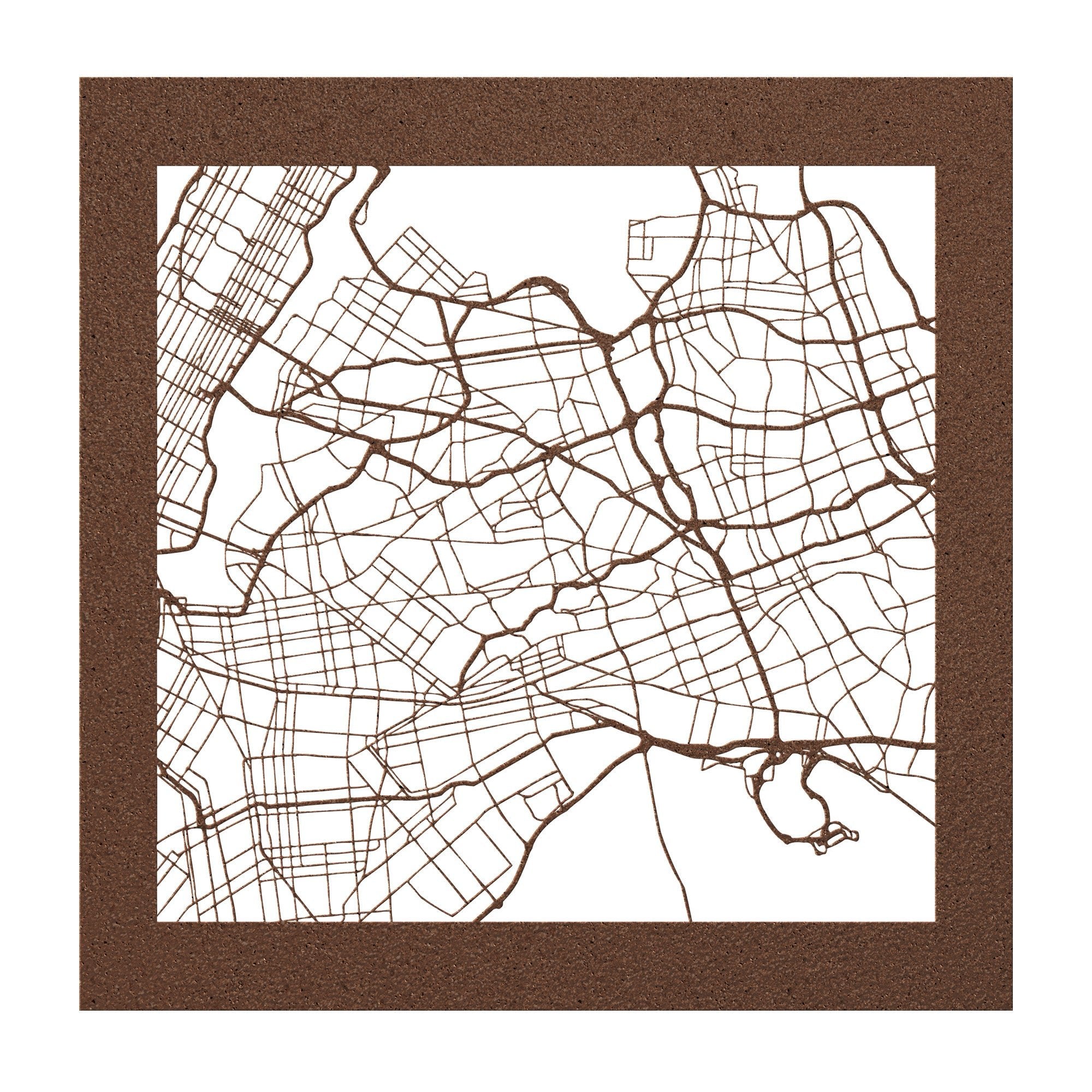 Personalized Street Map Sign - Cool Metal Signs