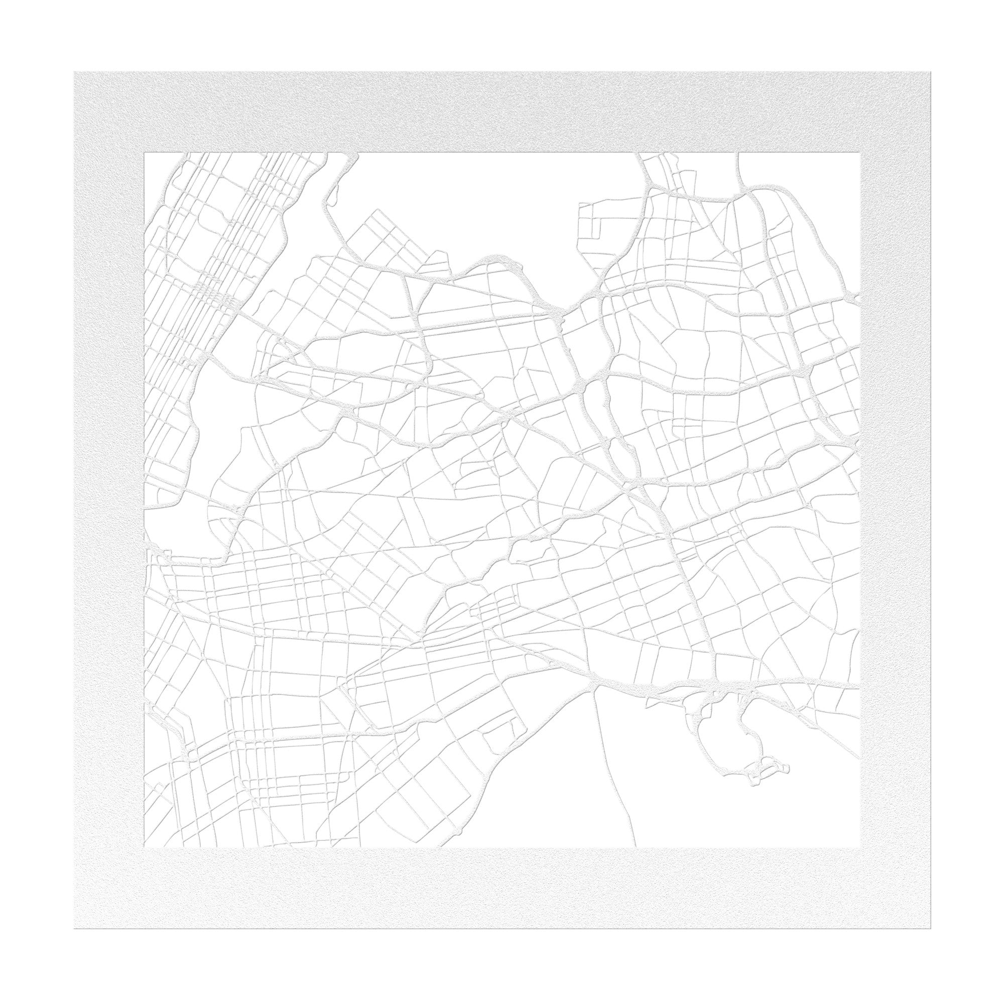 Personalized Street Map Sign - Cool Metal Signs