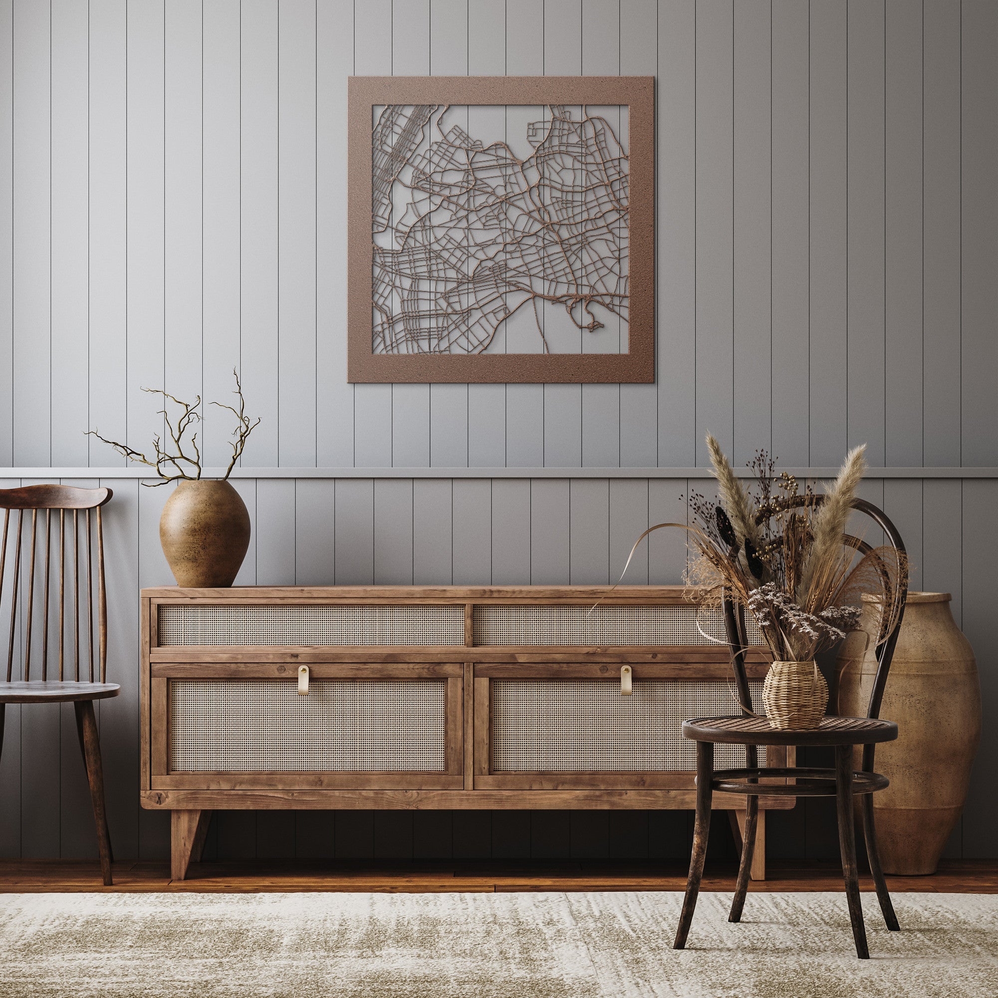 Personalized Street Map Sign - Cool Metal Signs