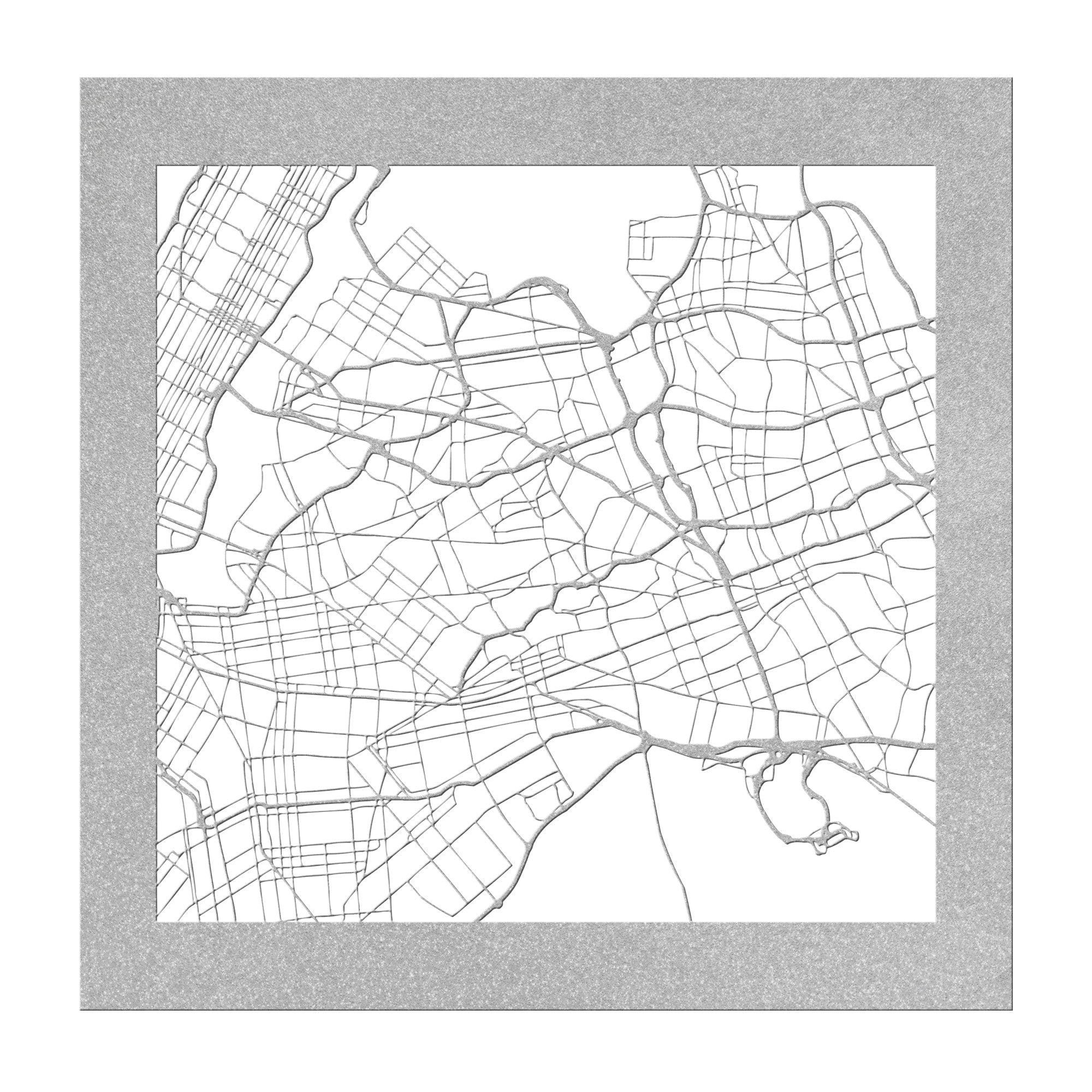 Personalized Street Map Sign - Cool Metal Signs