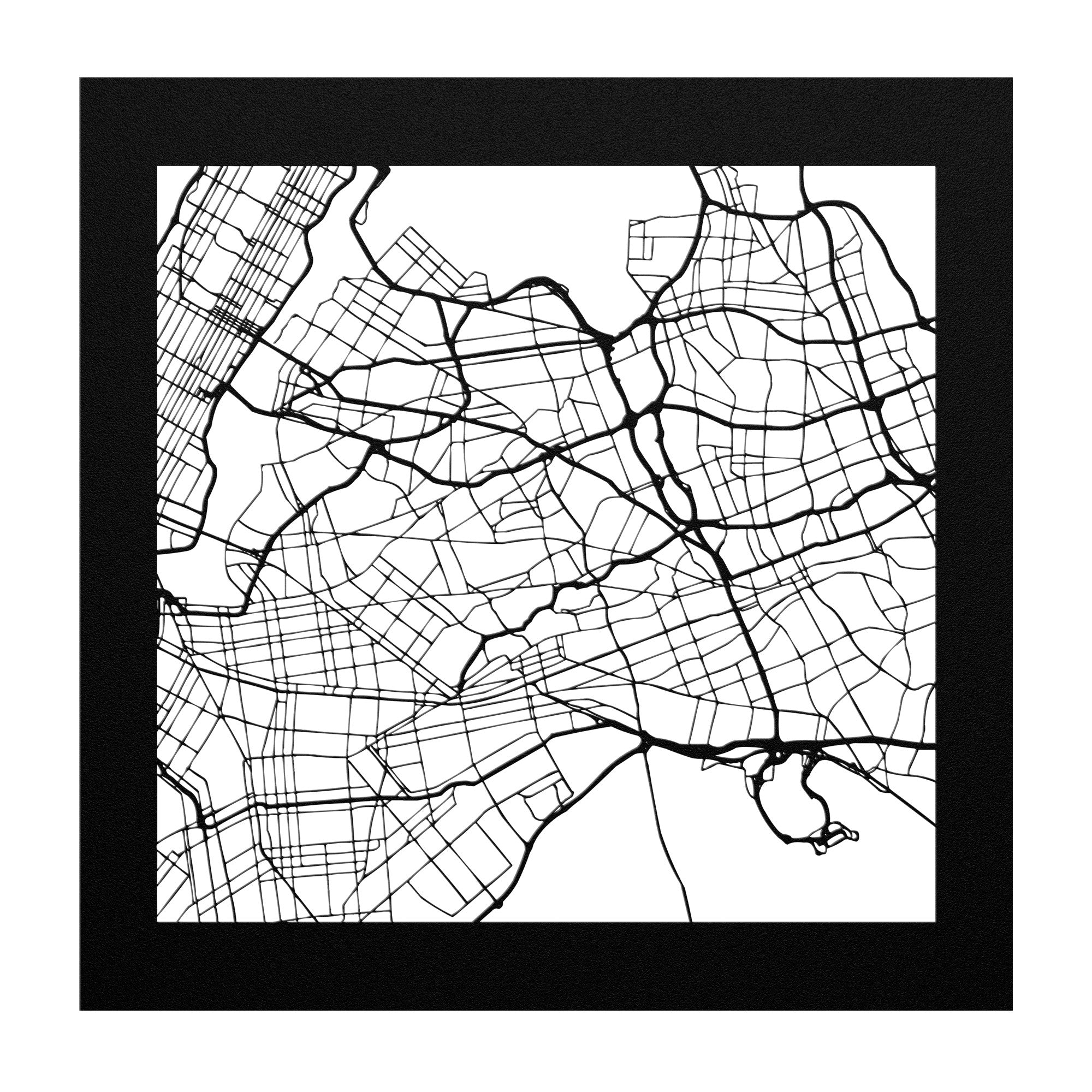 Personalized Street Map Sign - Cool Metal Signs