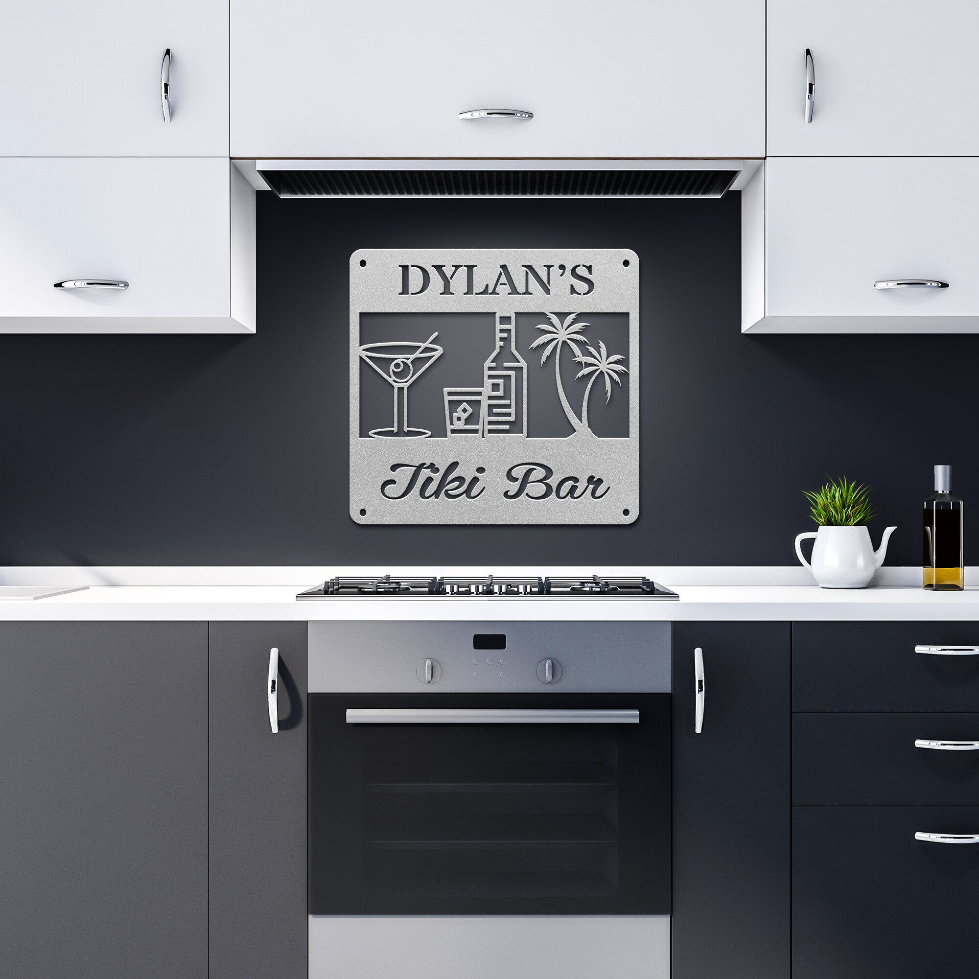 Personalized Tiki Bar Sign - Cool Metal Signs