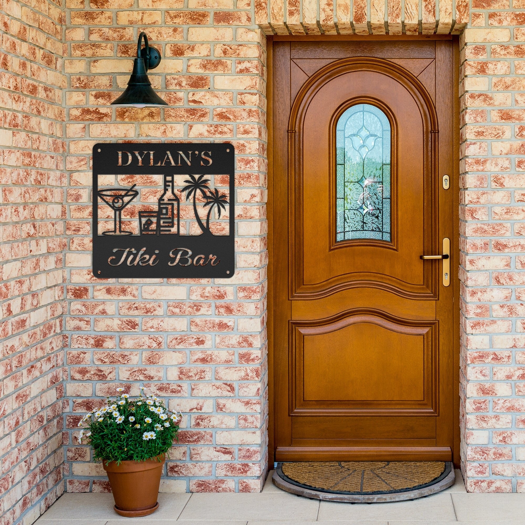 Personalized Tiki Bar Sign - Cool Metal Signs