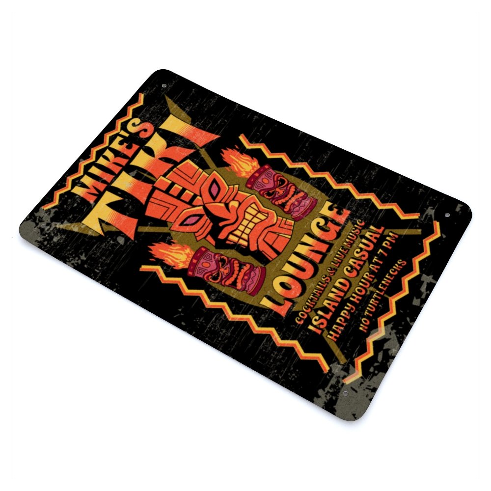 Personalized Tiki Lounge Sign - Cool Metal Signs