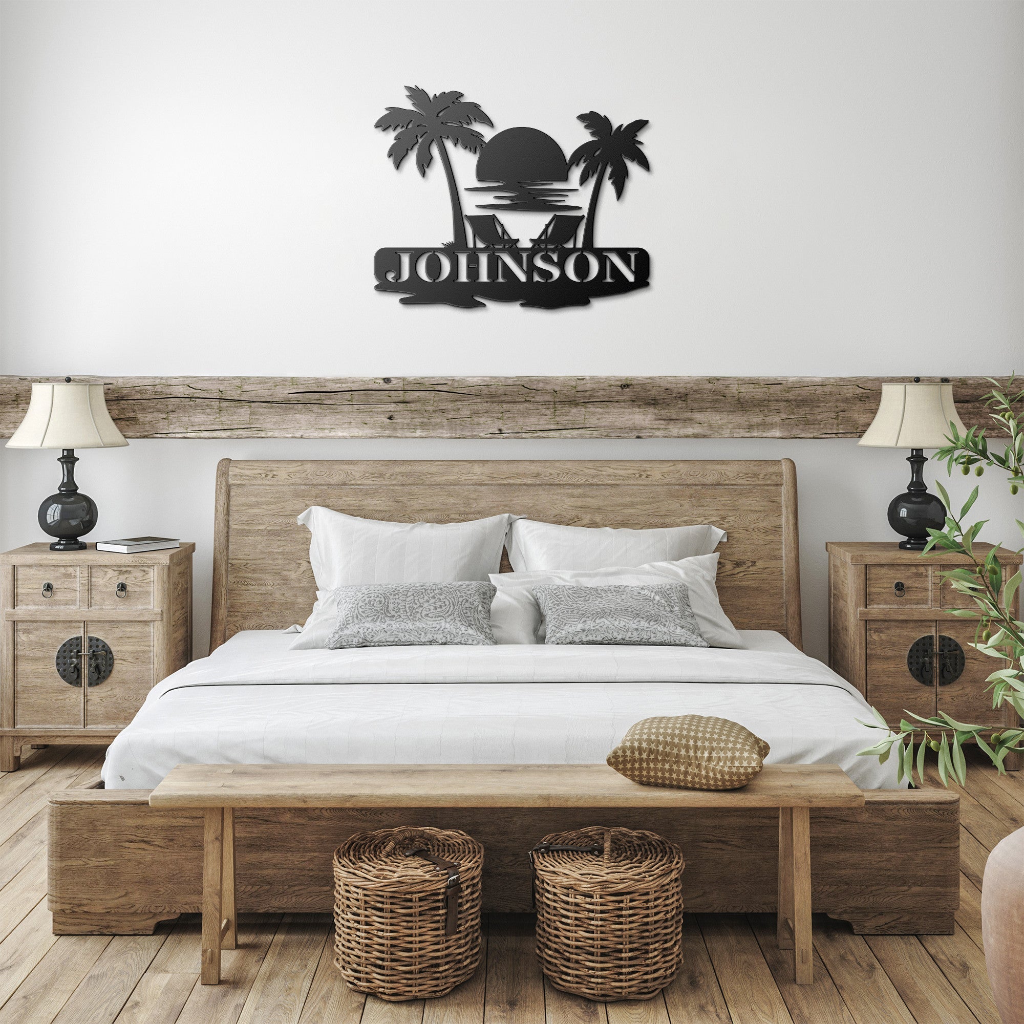 Personalized Tropical Sign - Cool Metal Signs