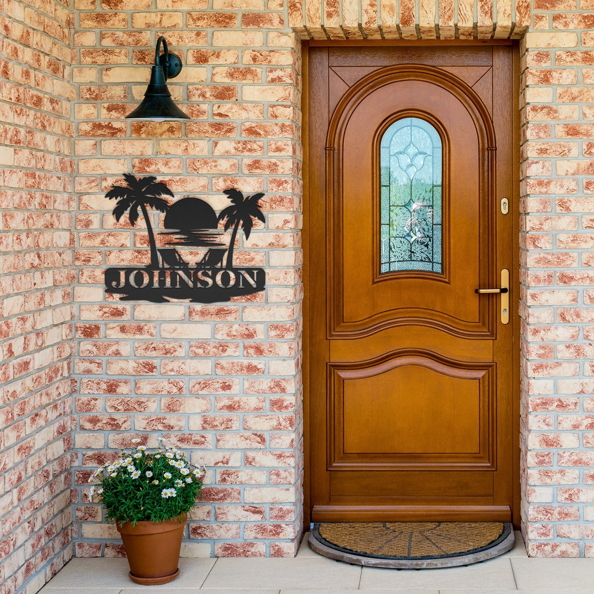 Personalized Tropical Sign - Cool Metal Signs