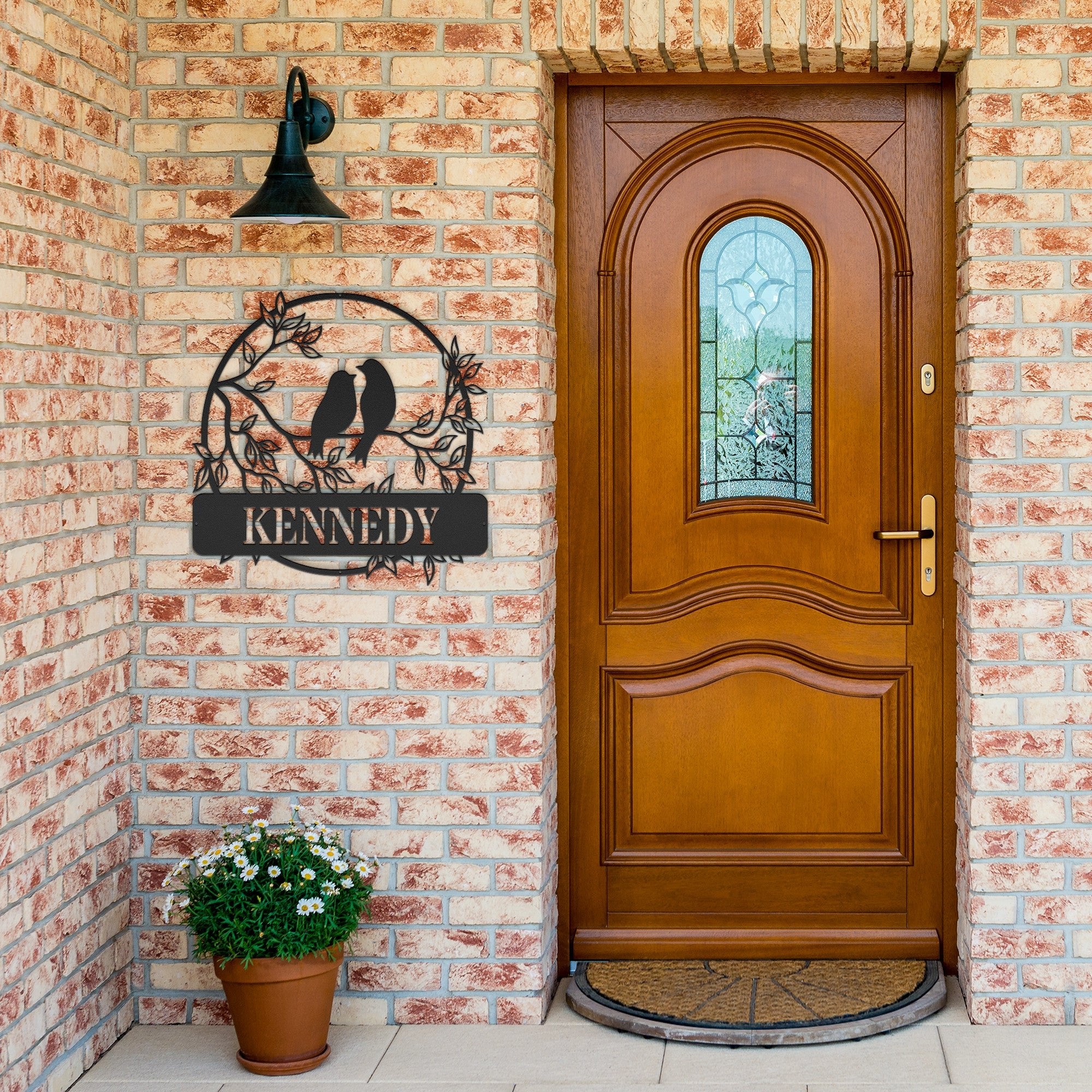 Personalized Two Bird Sign - Cool Metal Signs