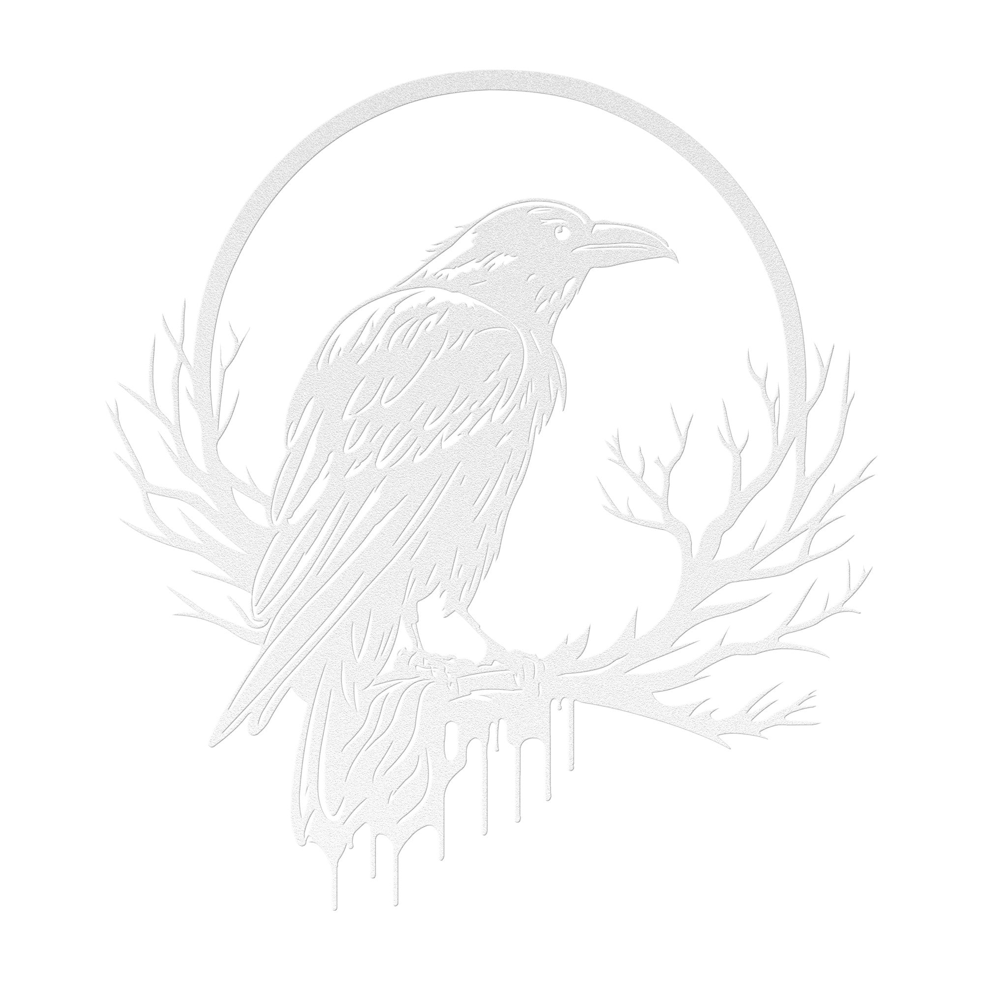 Raven Moon Sign - Cool Metal Signs