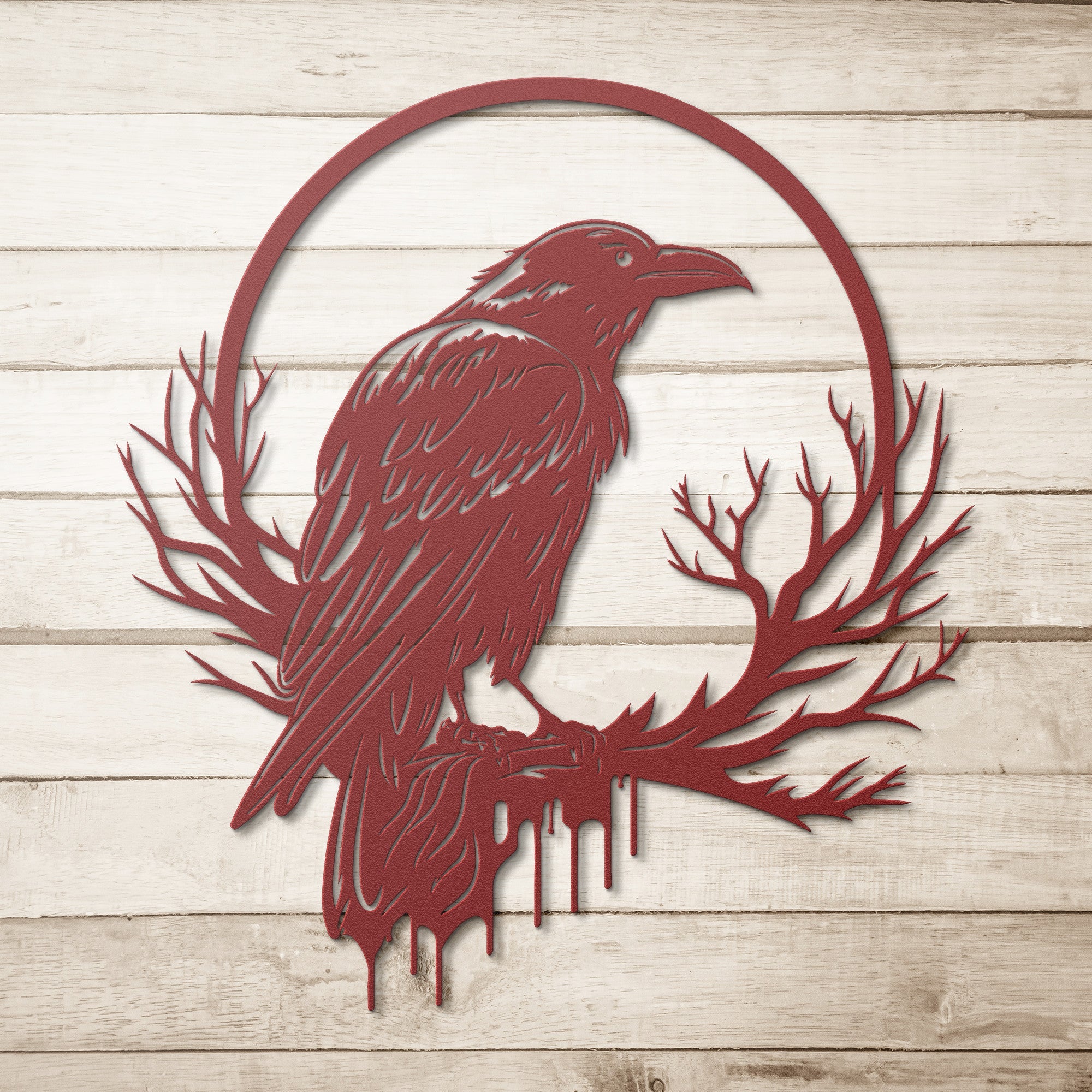 Raven Moon Sign - Cool Metal Signs