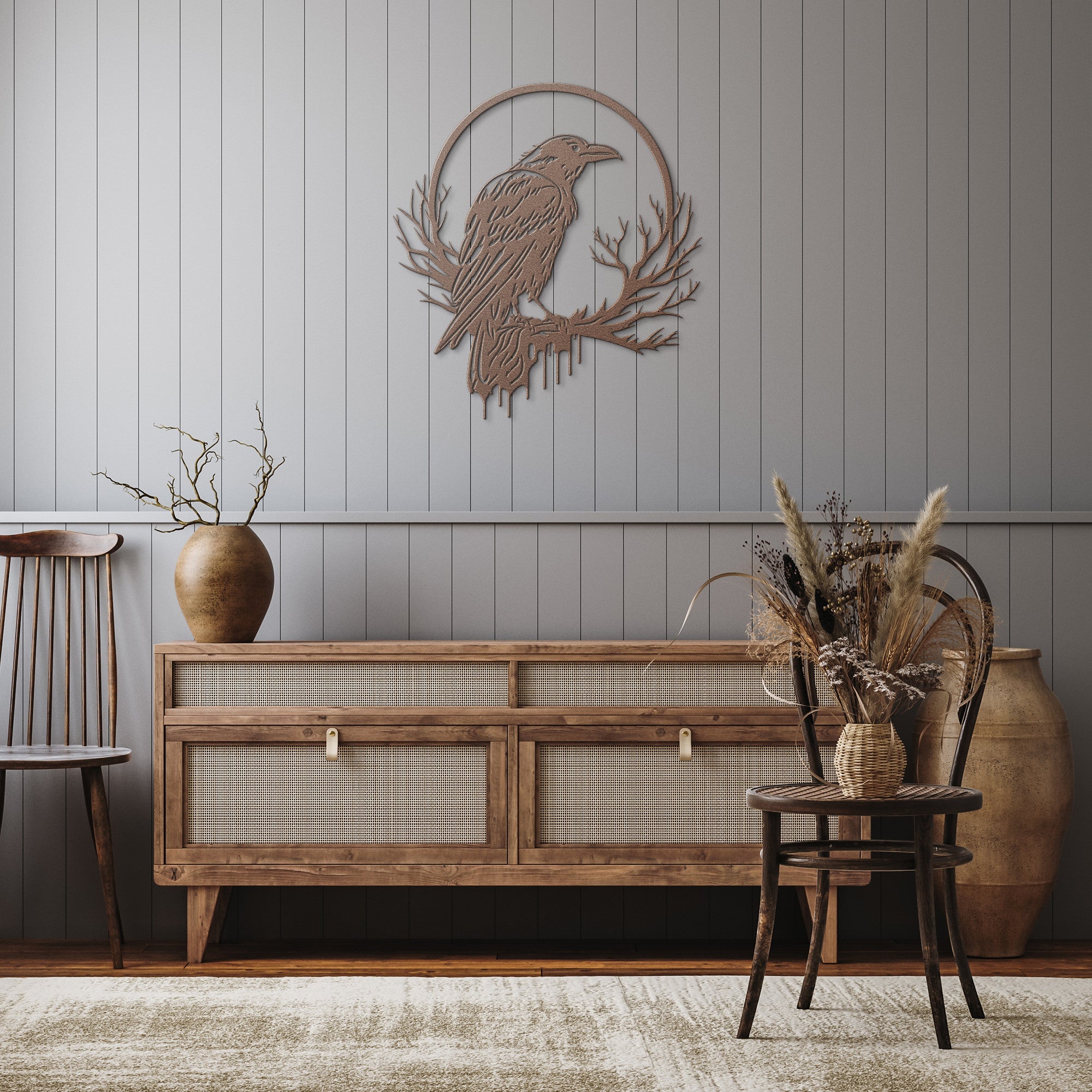 Raven Moon Sign - Cool Metal Signs