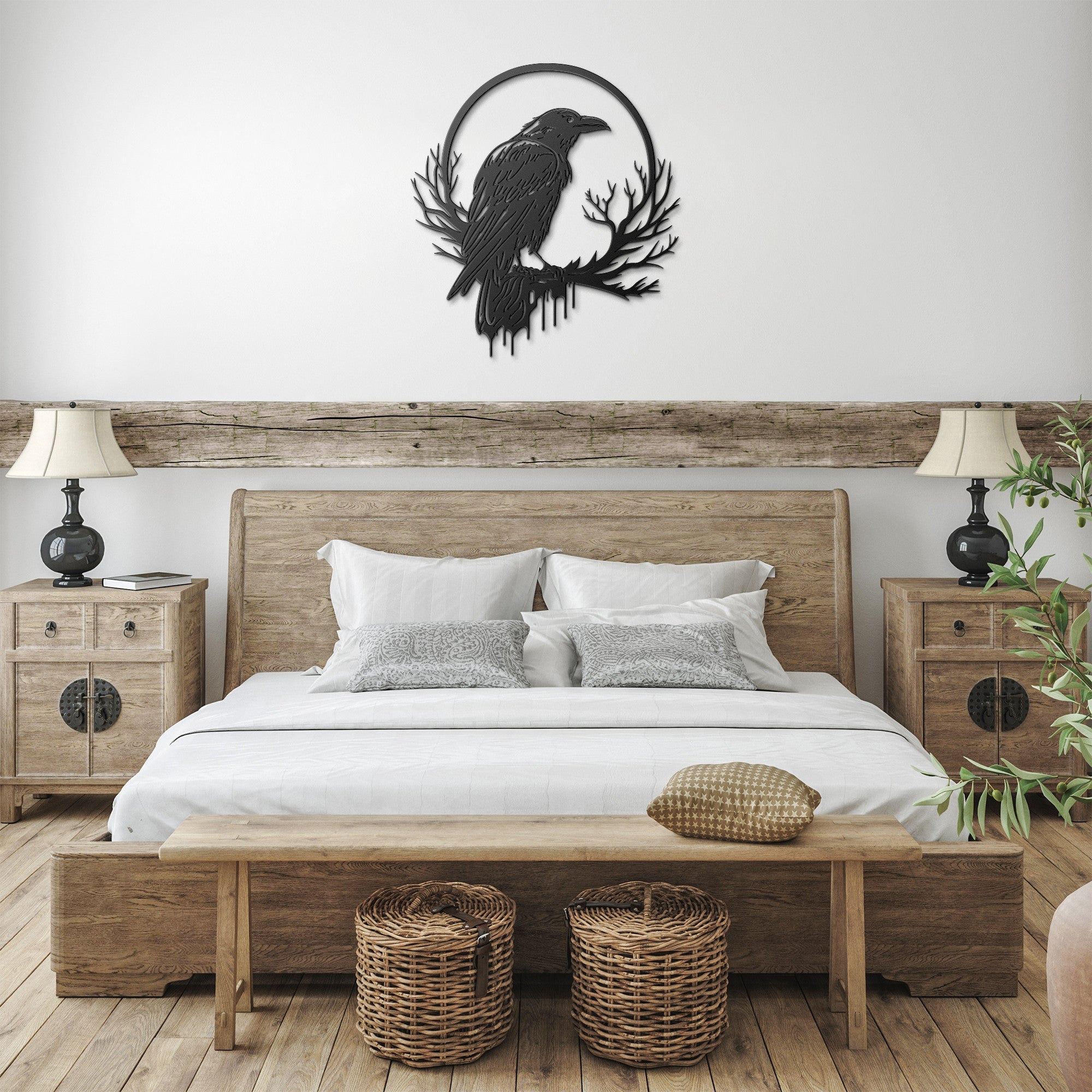 Raven Moon Sign - Cool Metal Signs