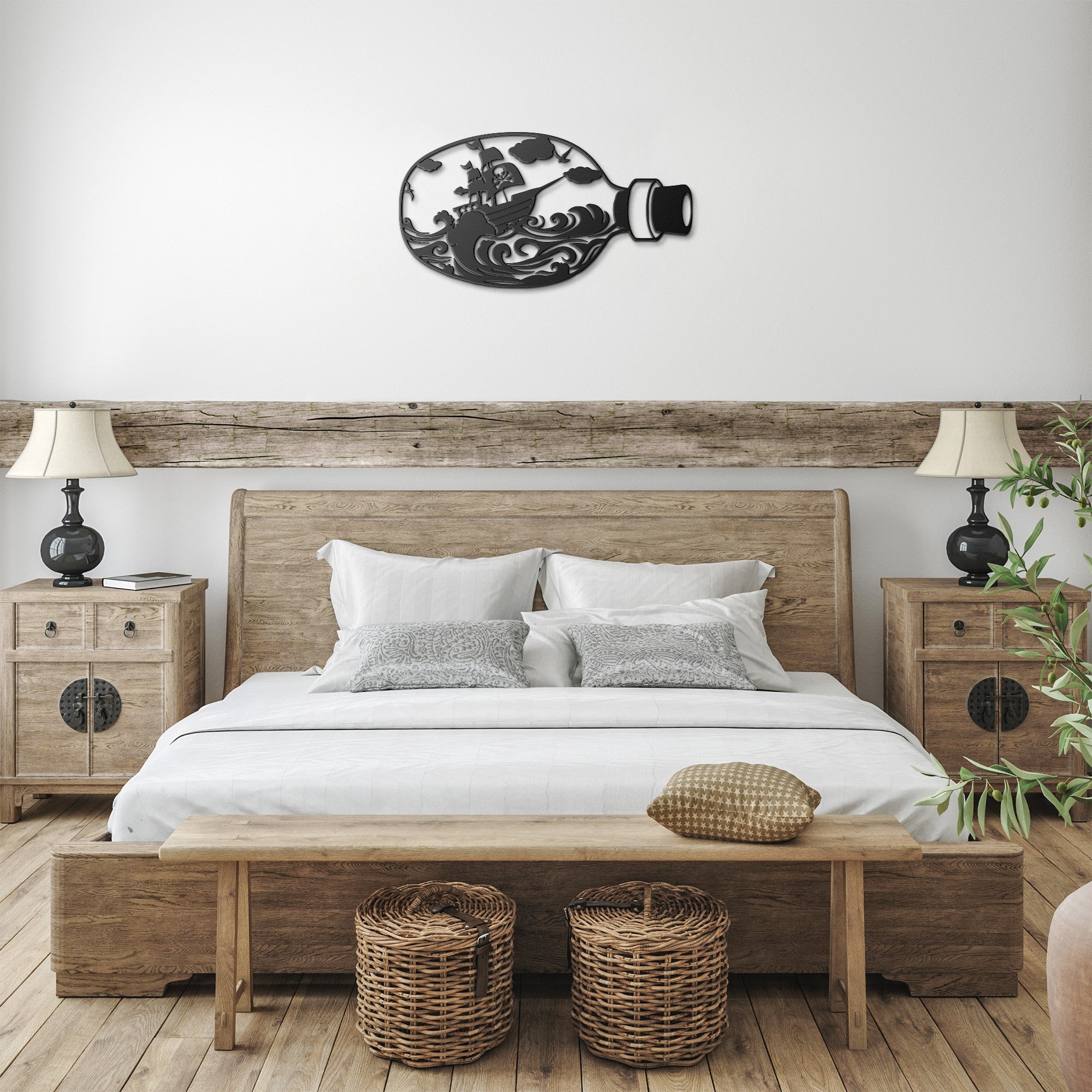 Ship in a Bottle Sign - Cool Metal Signs