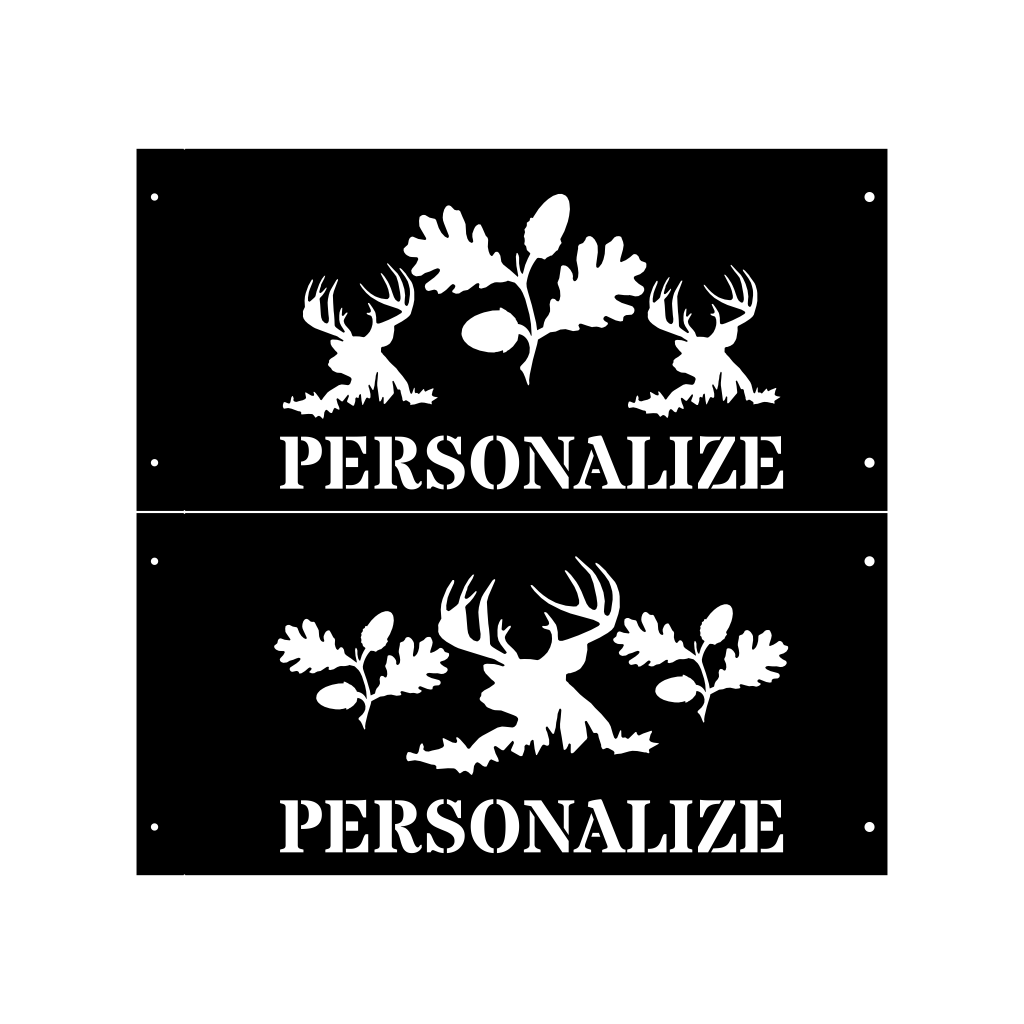 Square Personalized Outdoor Fire Pit Ring - Cool Metal Signs