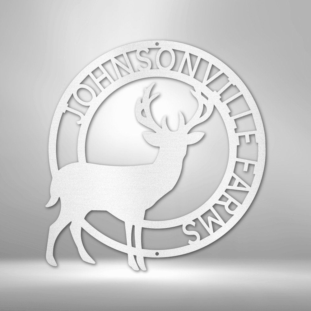 Stag Monogram - Made in the USA - Cool Metal Signs