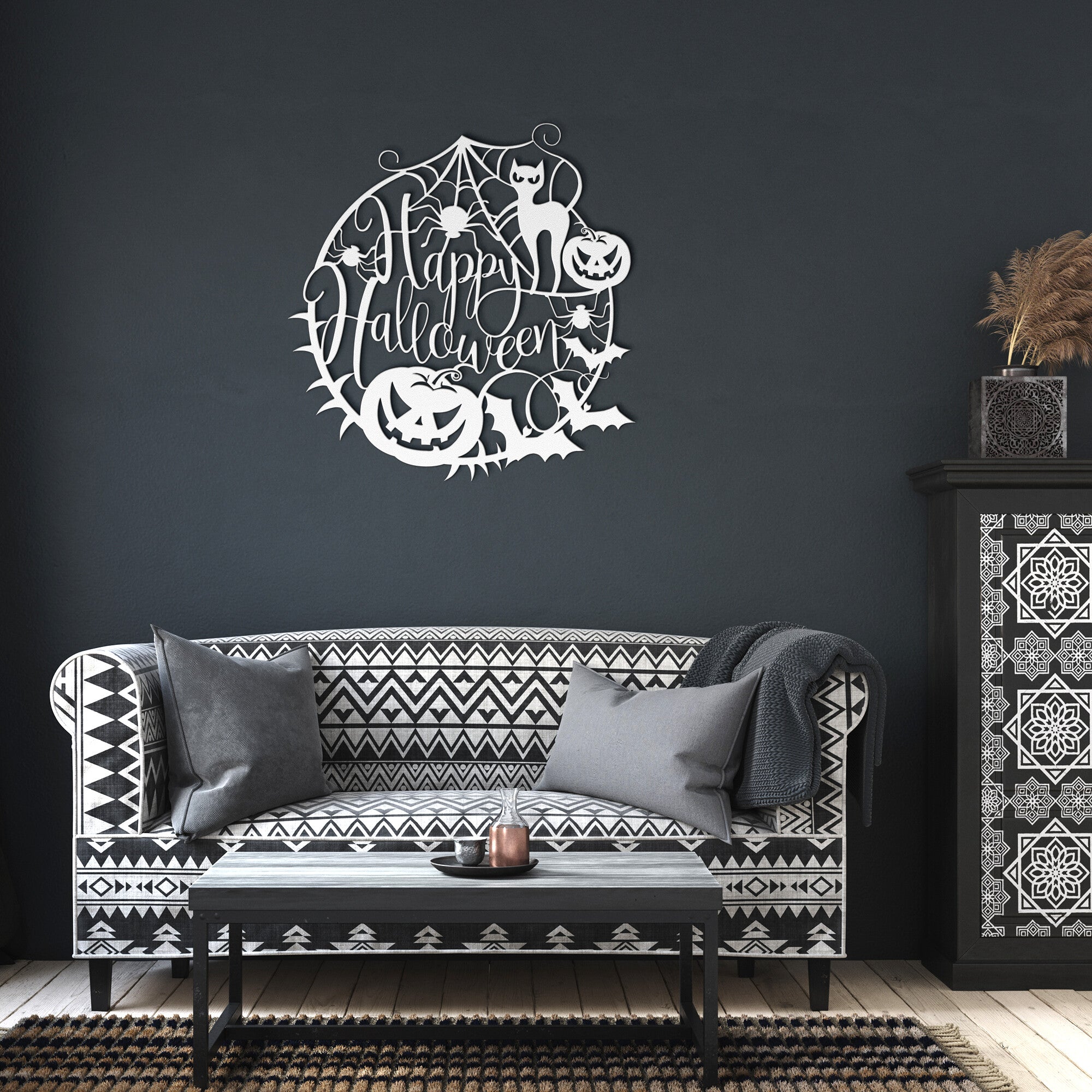 The Happy Halloween Sign - Cool Metal Signs