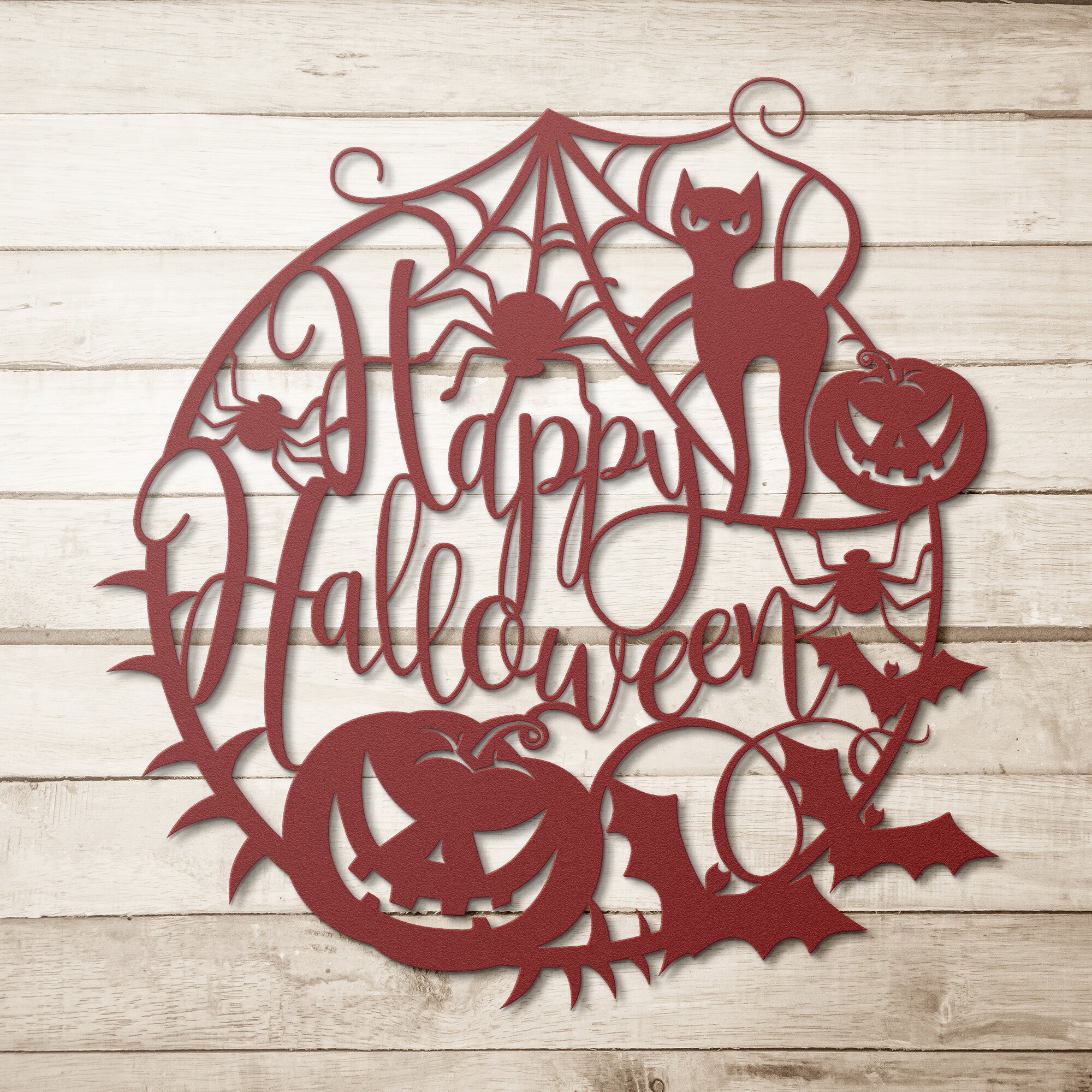 The Happy Halloween Sign - Cool Metal Signs