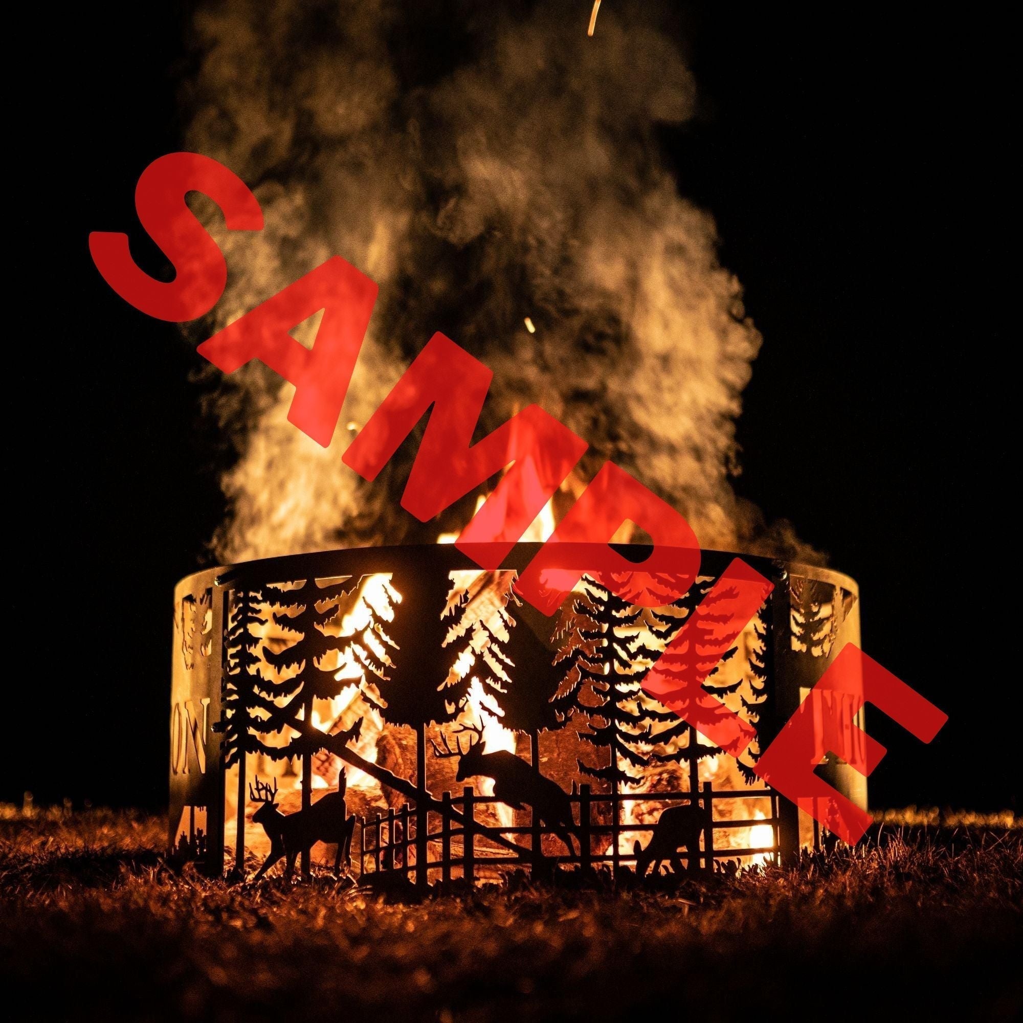 The Toasted Fire Pit Ring - Cool Metal Signs