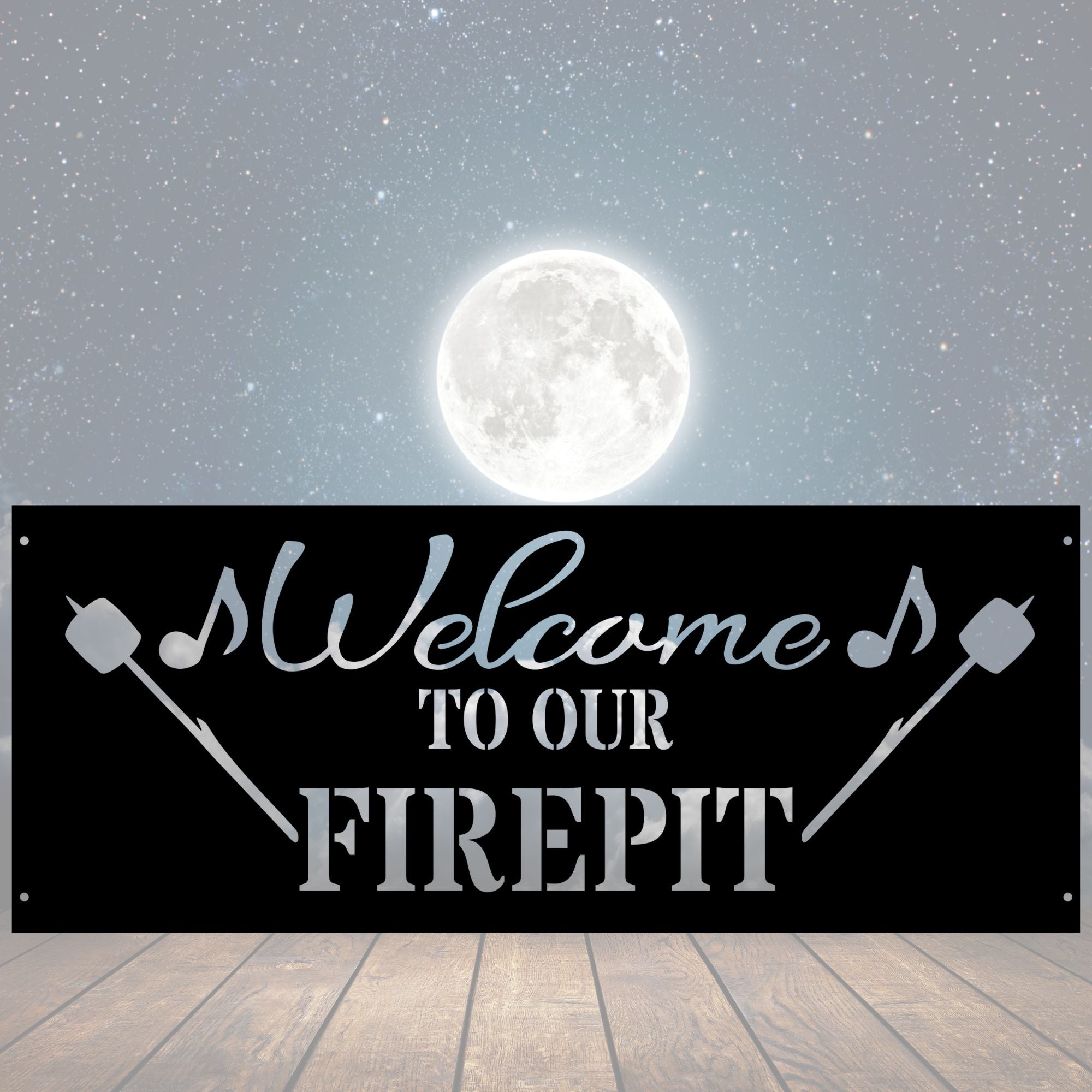 The Toasted Fire Pit Ring - Cool Metal Signs