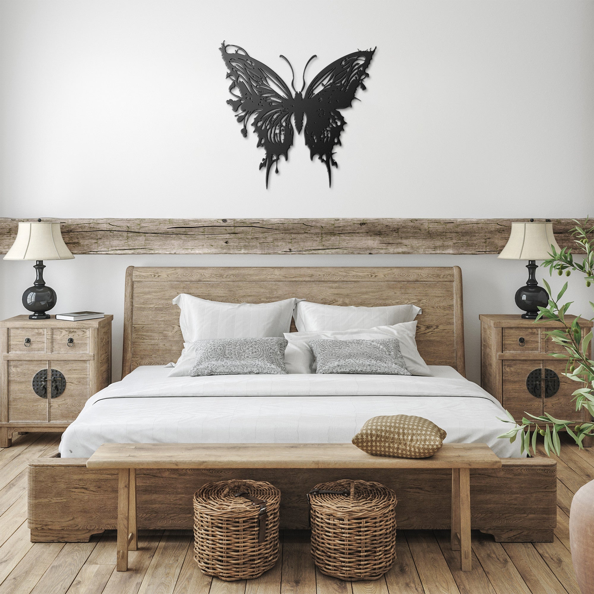 Abstract Butterfly Metal Sign - Cool Metal Signs