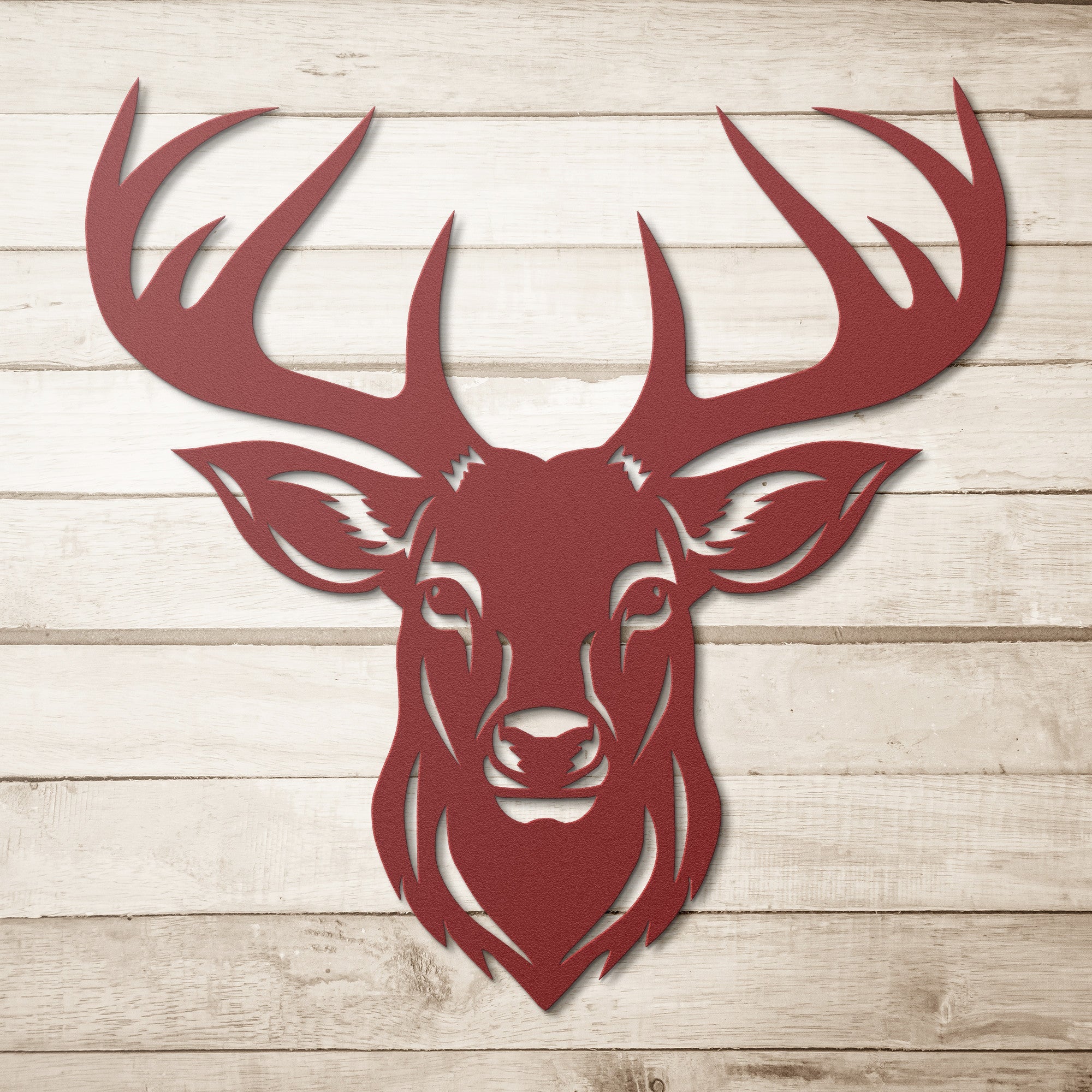 Antlered Deer Portrait Sign - Cool Metal Signs