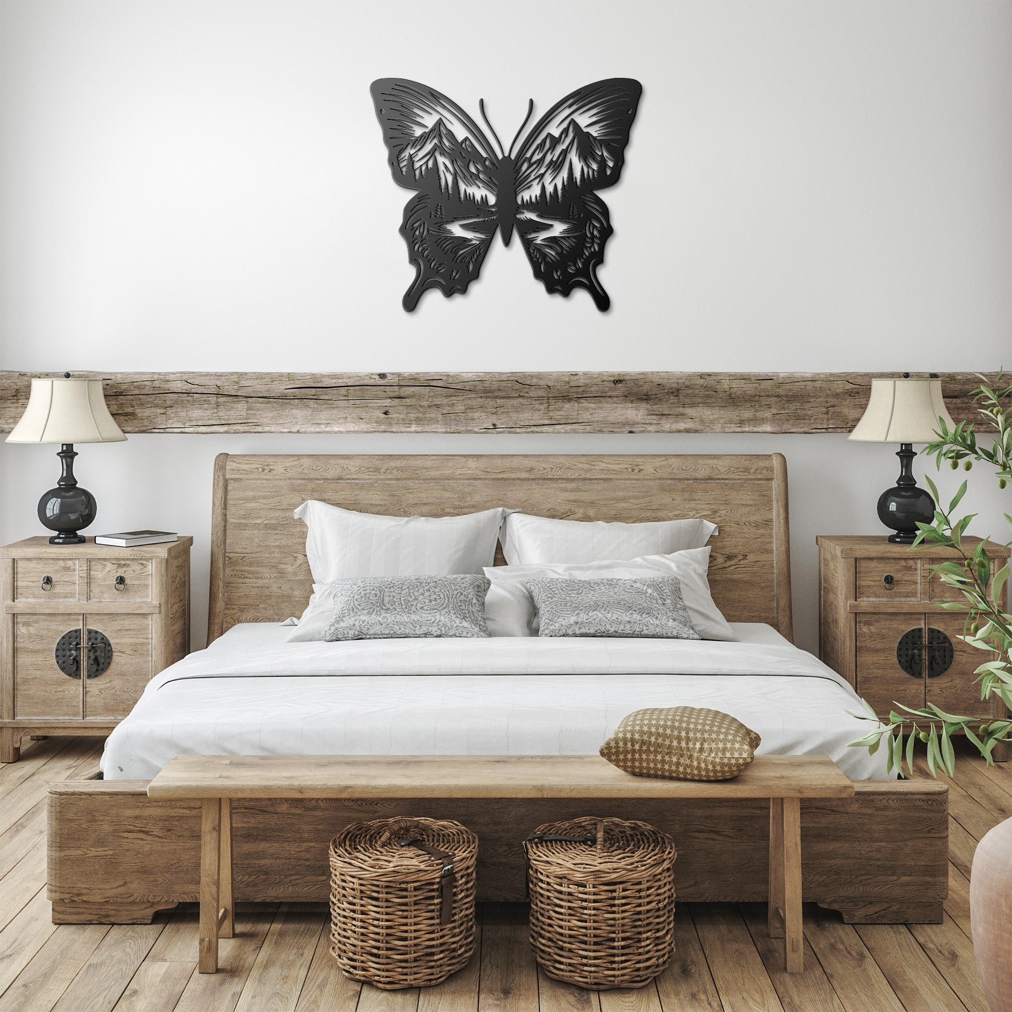 Butterfly Mountains Sign - Cool Metal Signs