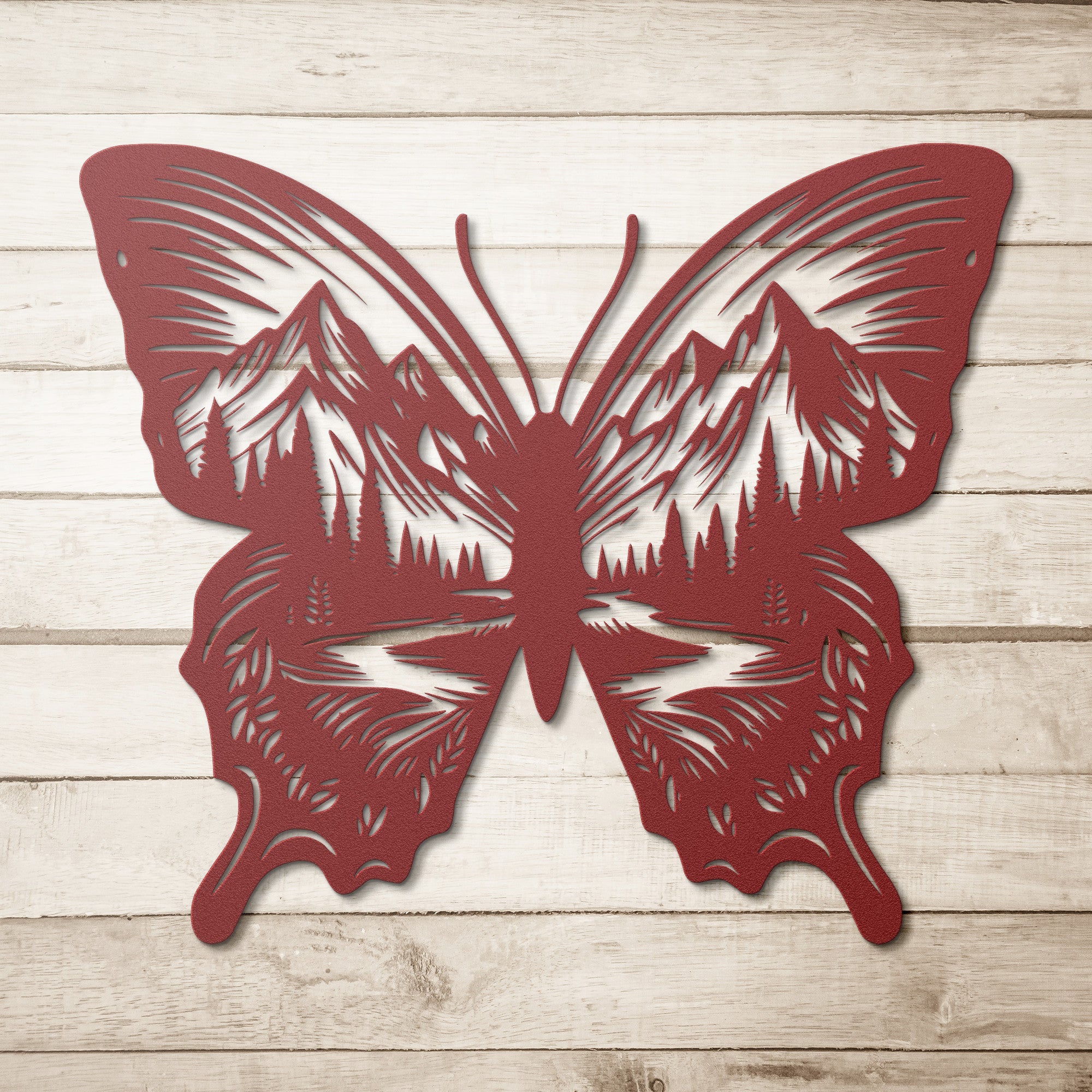 Butterfly Mountains Sign - Cool Metal Signs