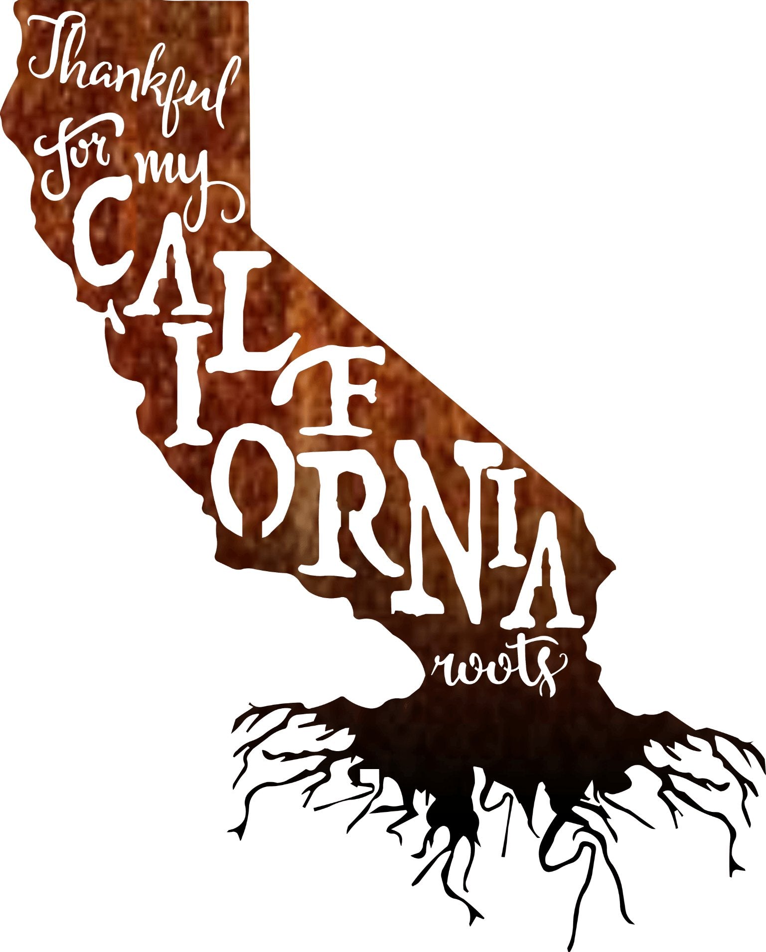 California Roots Sign - Cool Metal Signs