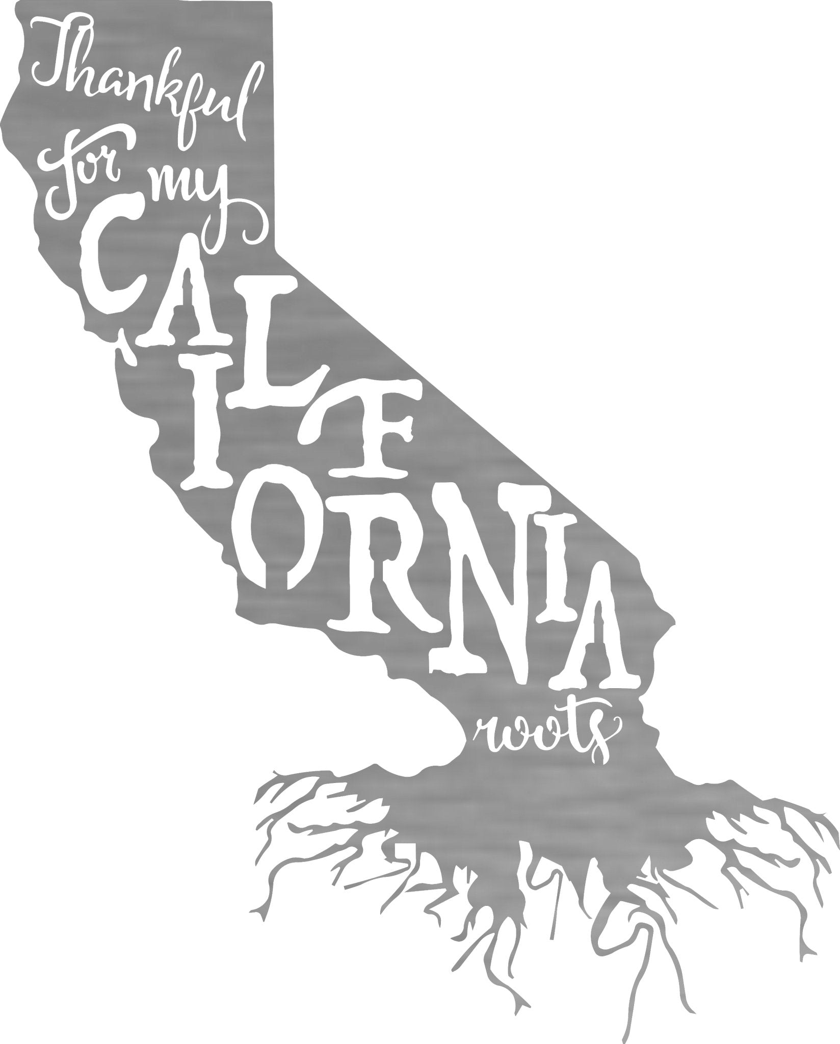 California Roots Sign - Cool Metal Signs