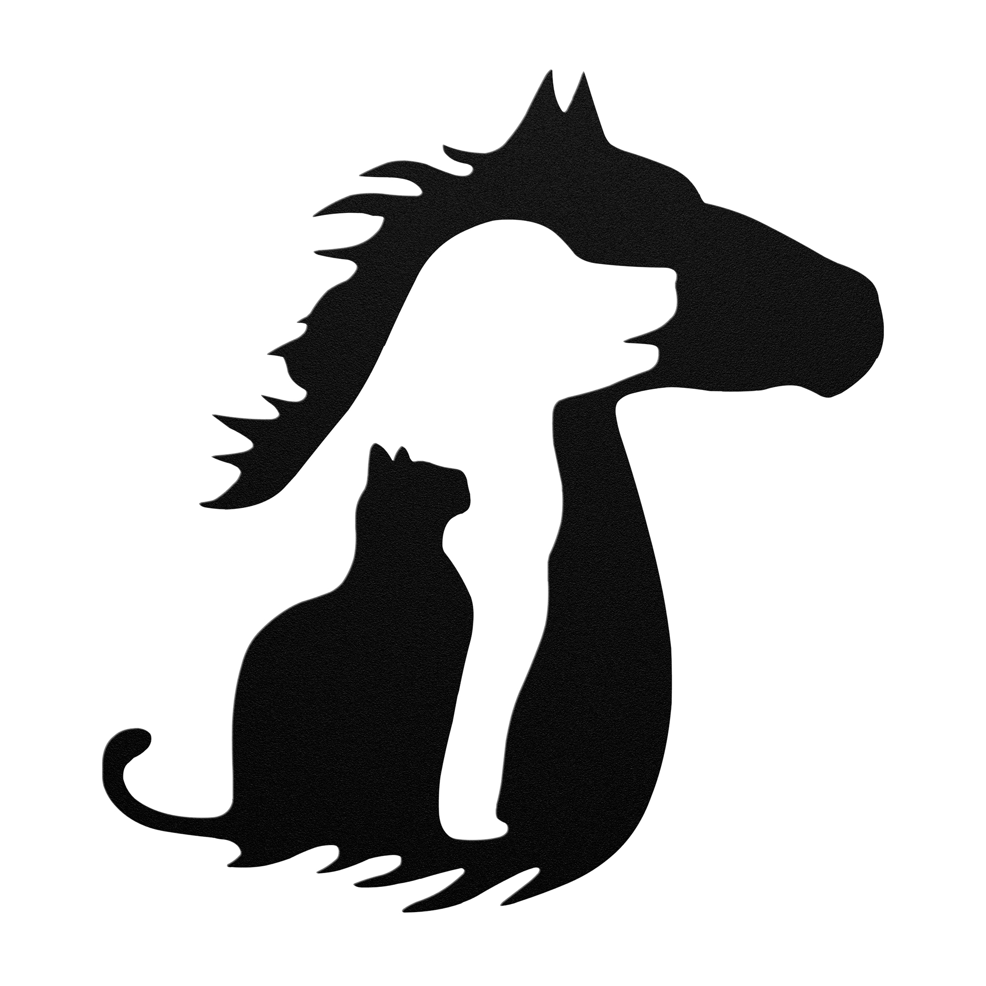 Cat Dog Horse Metal Sign - Cool Metal Signs