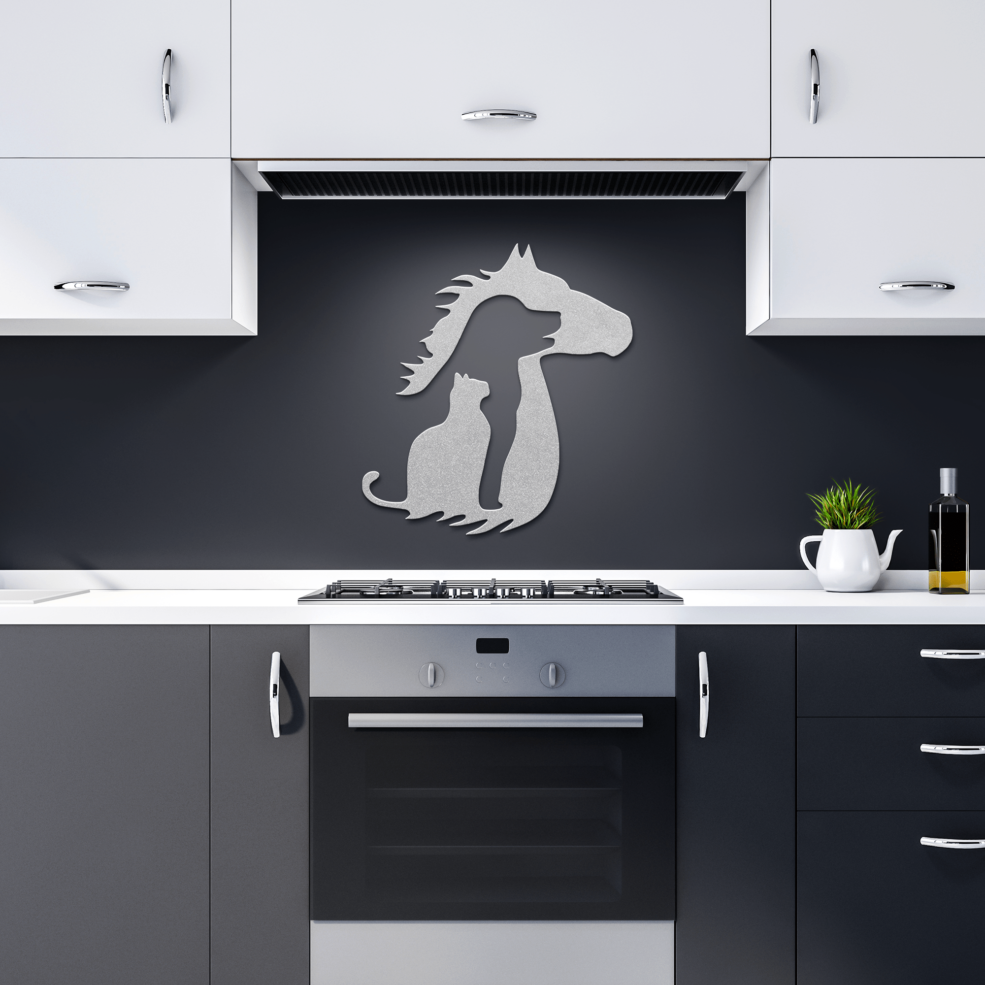Cat Dog Horse Metal Sign - Cool Metal Signs