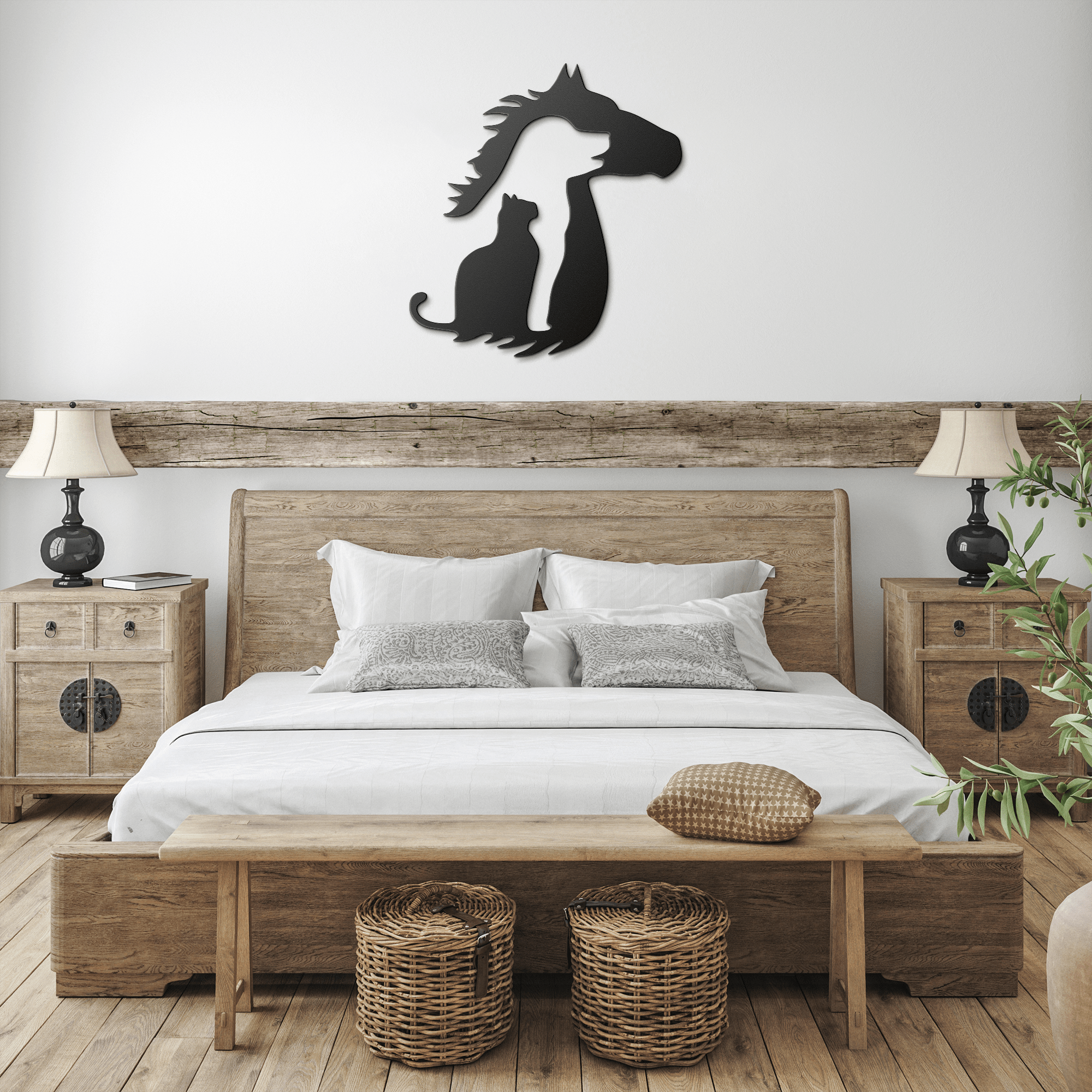 Cat Dog Horse Metal Sign - Cool Metal Signs