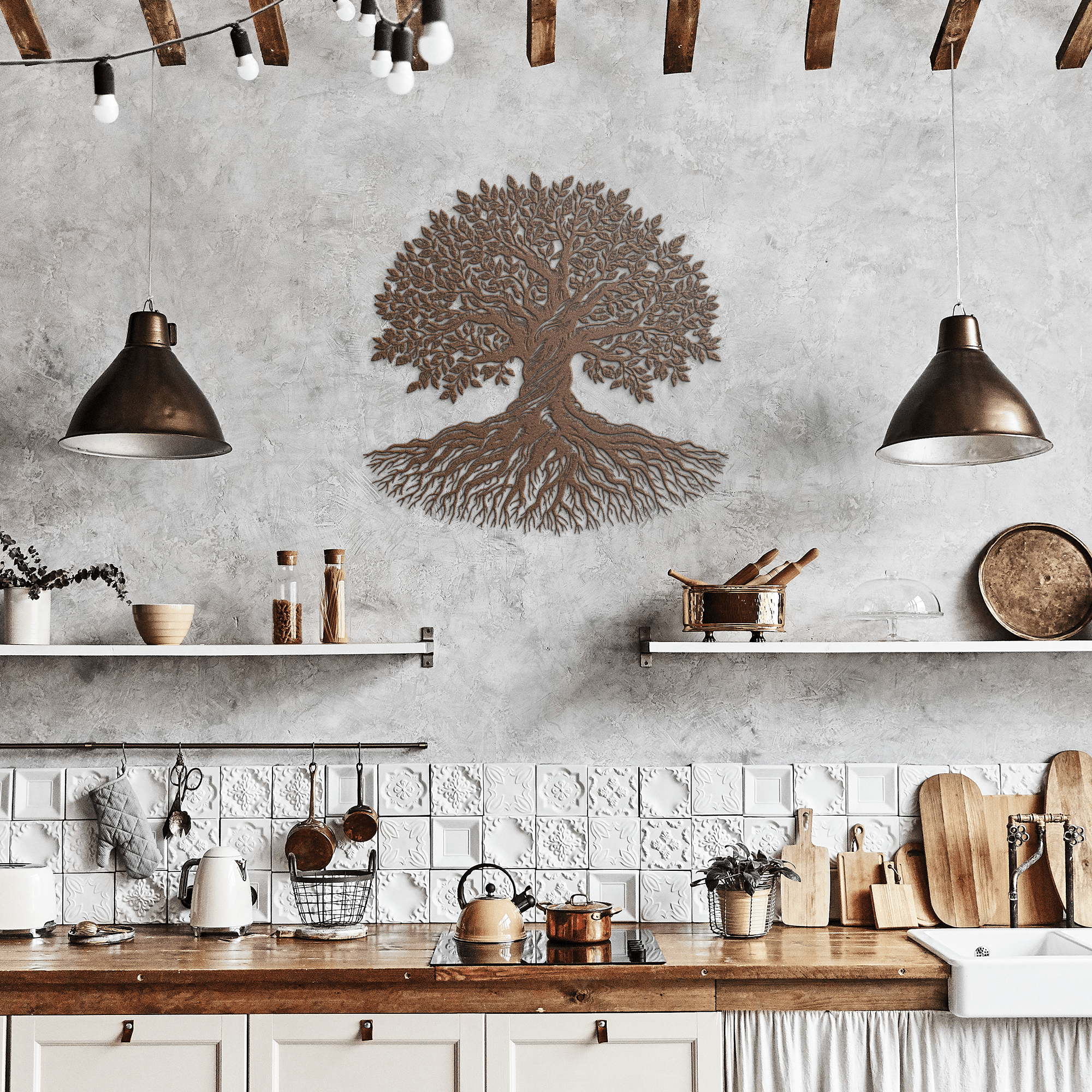 Connected Tree of Life Metal Sign - Cool Metal Signs