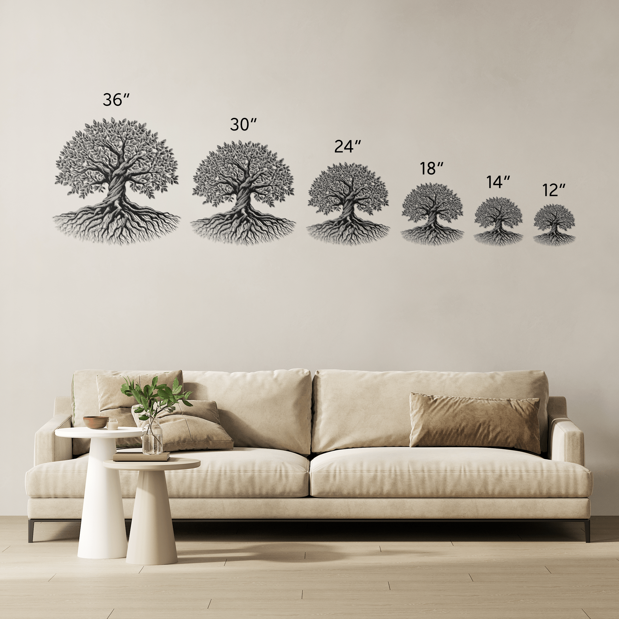 Connected Tree of Life Metal Sign - Cool Metal Signs
