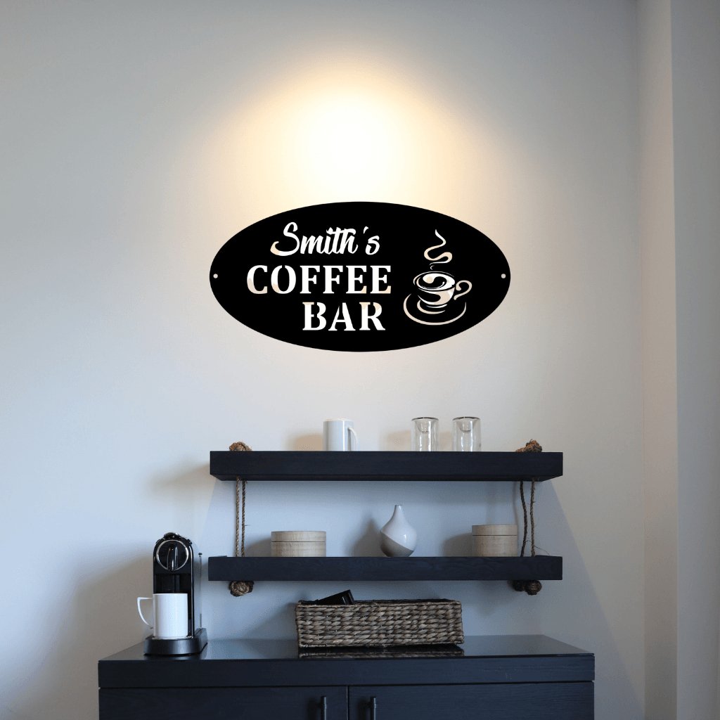 Custom Coffee Bar Sign - Cool Metal Signs