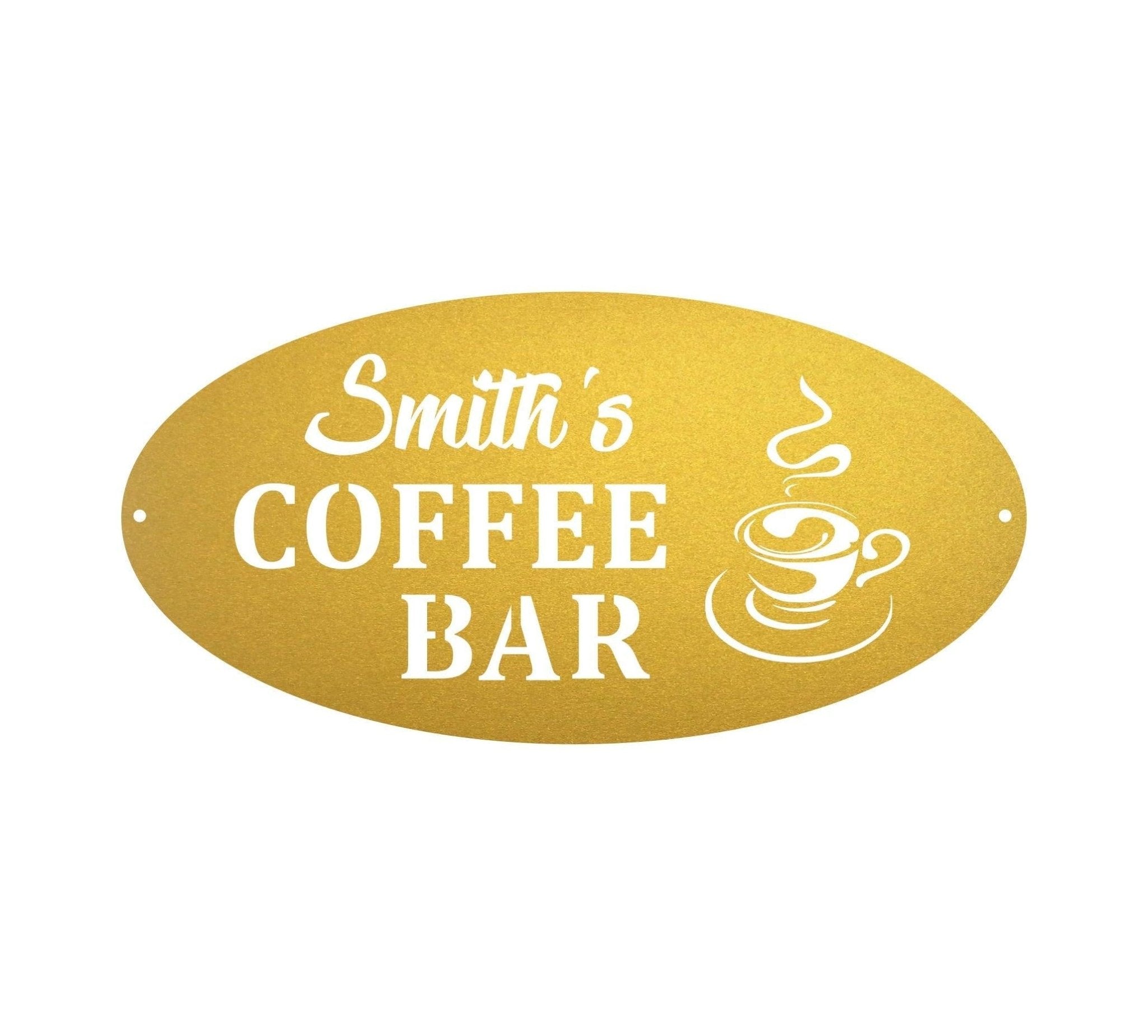 Custom Coffee Bar Sign - Cool Metal Signs