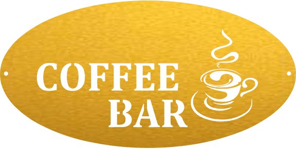 Custom Coffee Bar Sign - Cool Metal Signs