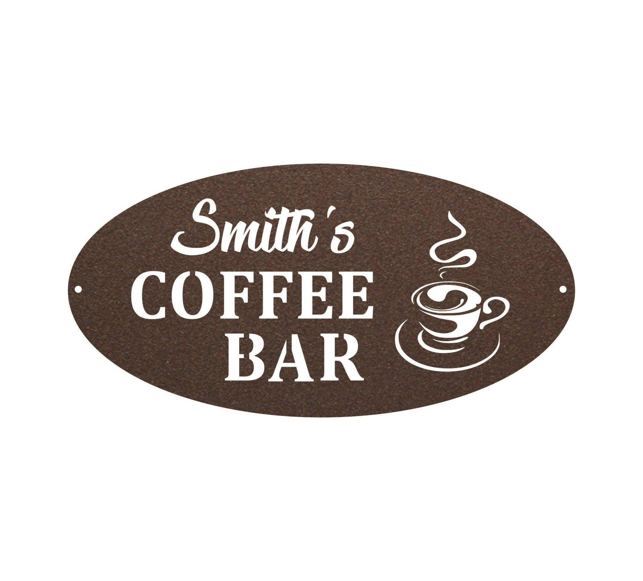 Custom Coffee Bar Sign - Cool Metal Signs