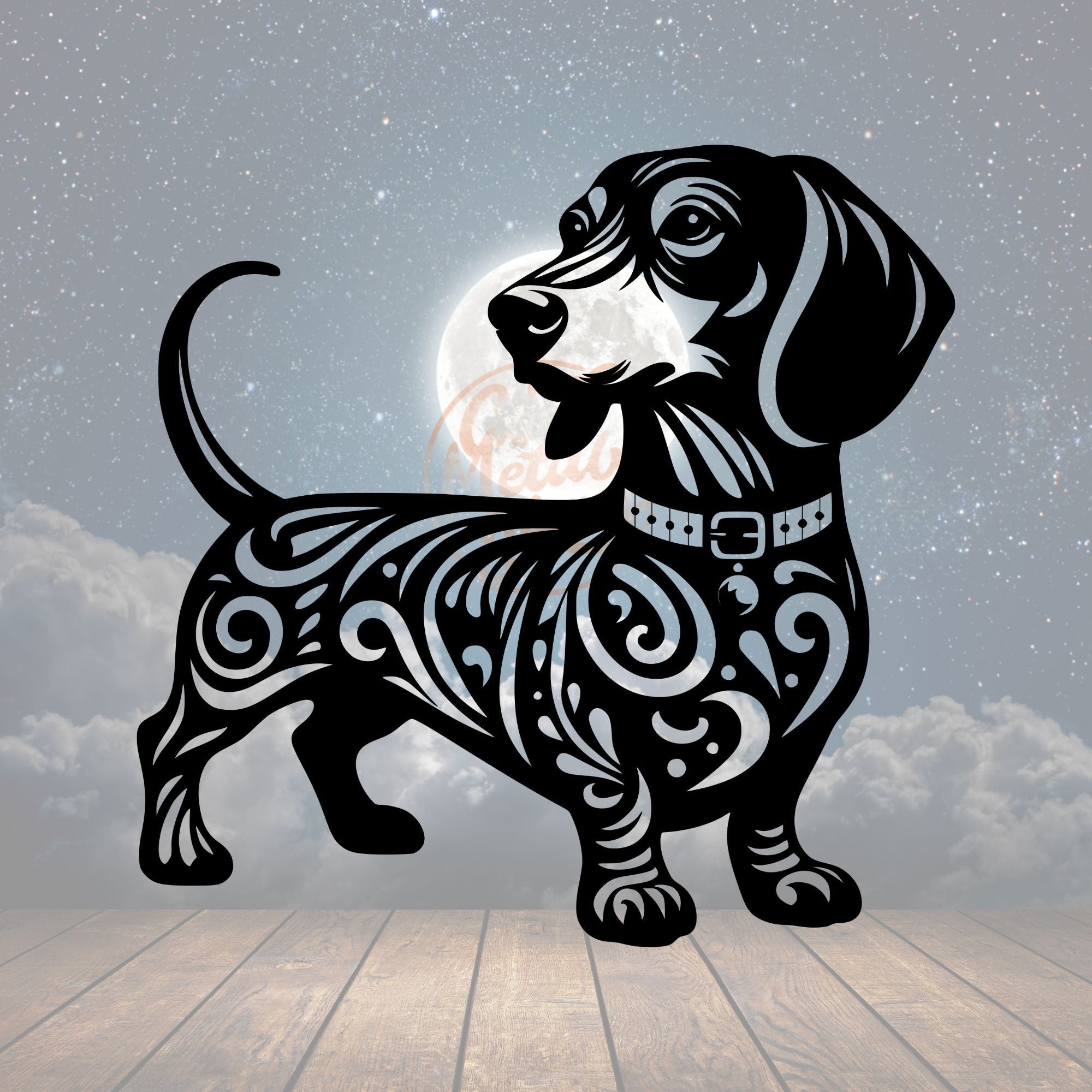 Dachshund Portrait Sign - Cool Metal Signs