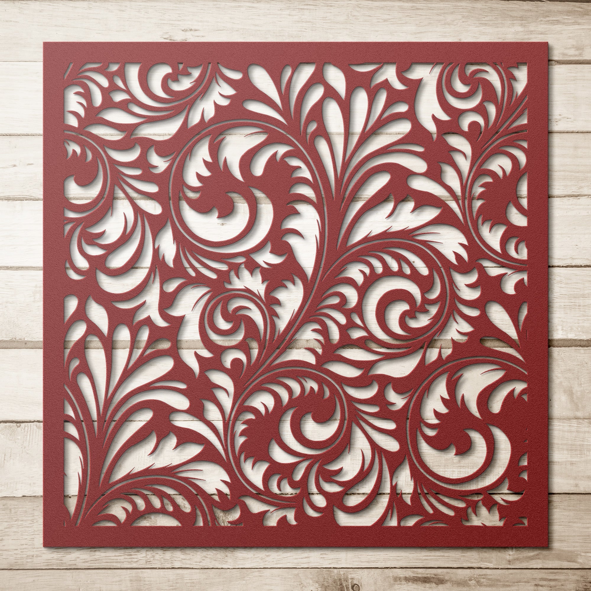 Damask #2 Metal Art - Cool Metal Signs