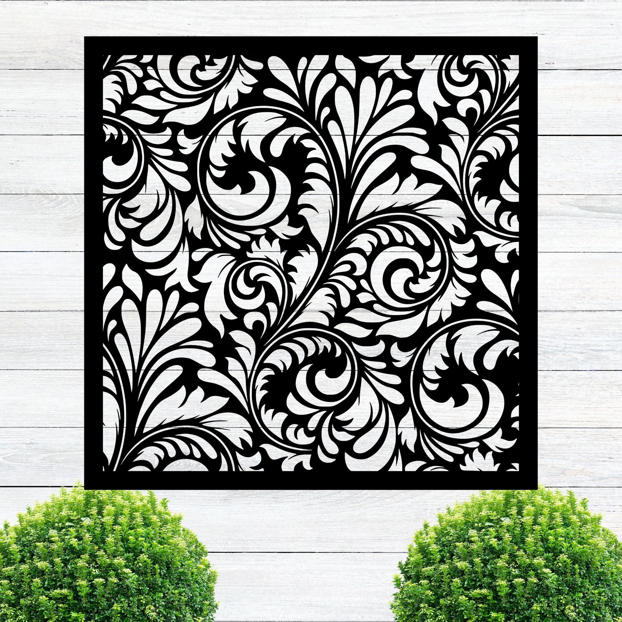 Damask #2 Metal Art - Cool Metal Signs