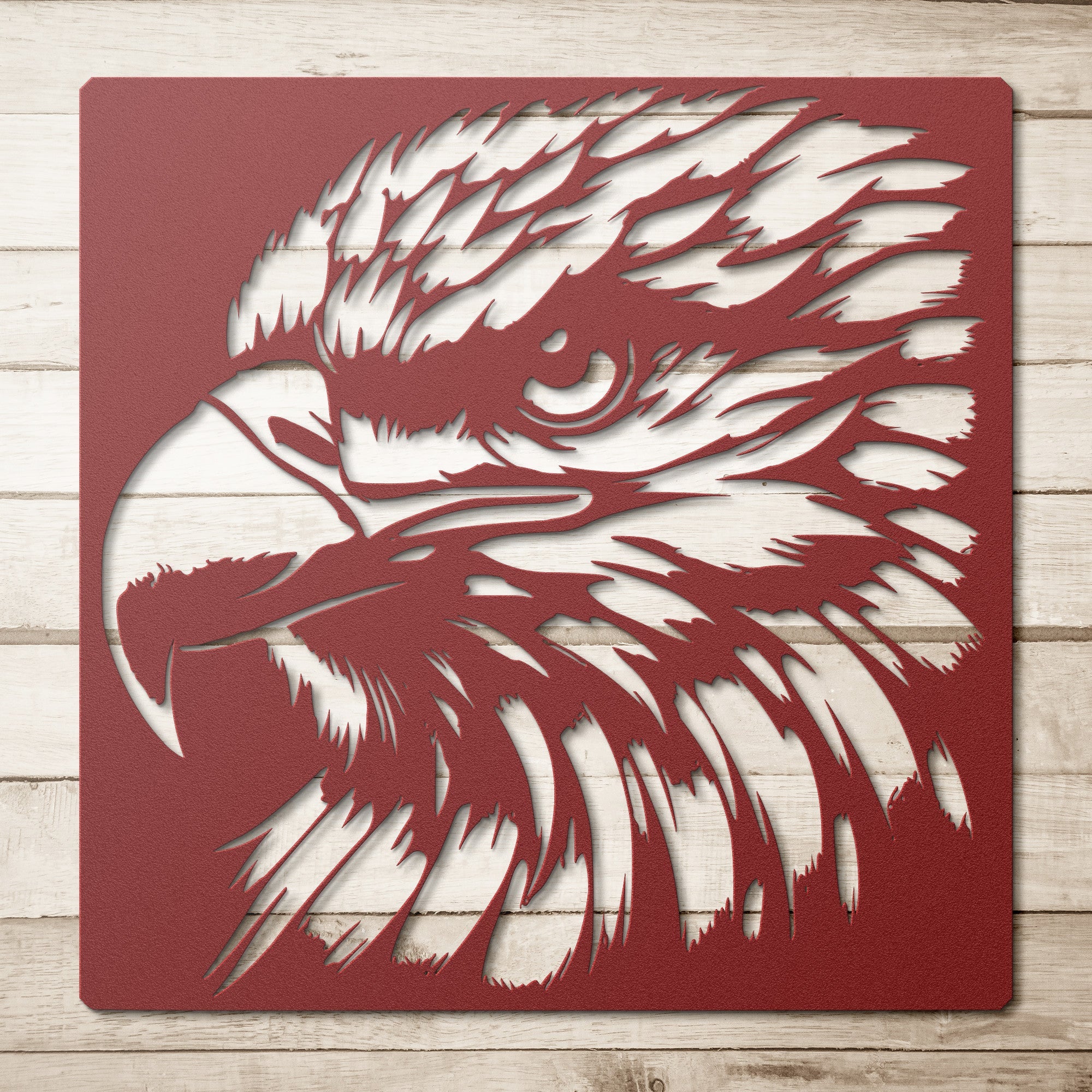 Eagle Portrait Metal Sign - Cool Metal Signs