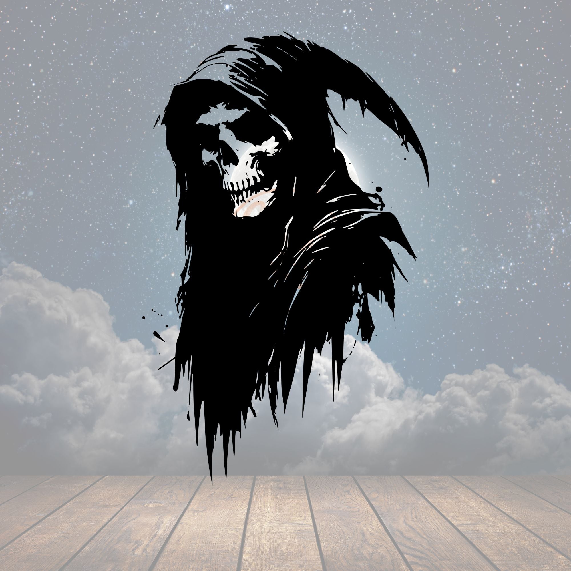 Grim Reaper Metal Sign - Cool Metal Signs