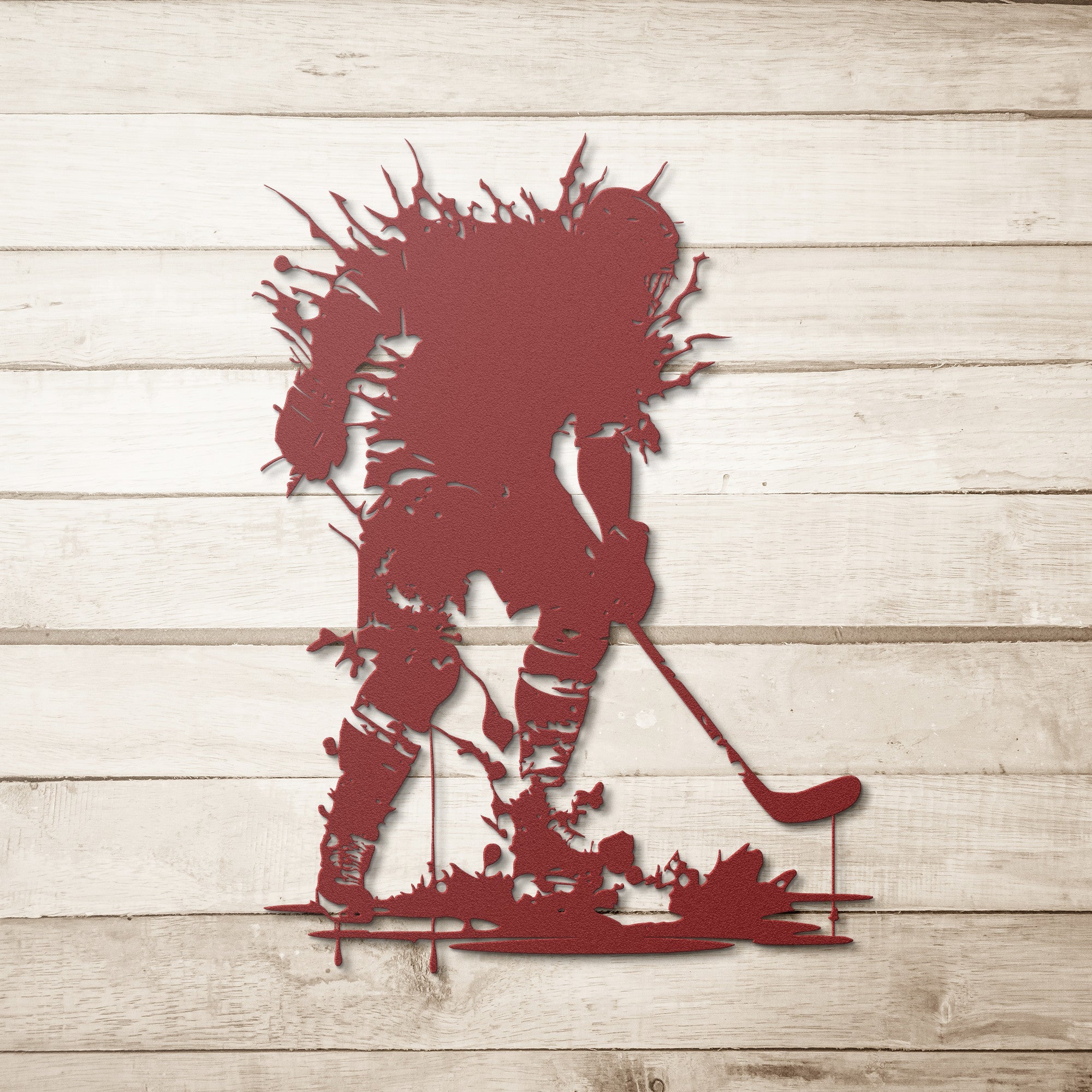 Hockey Metal Portrait - Cool Metal Signs