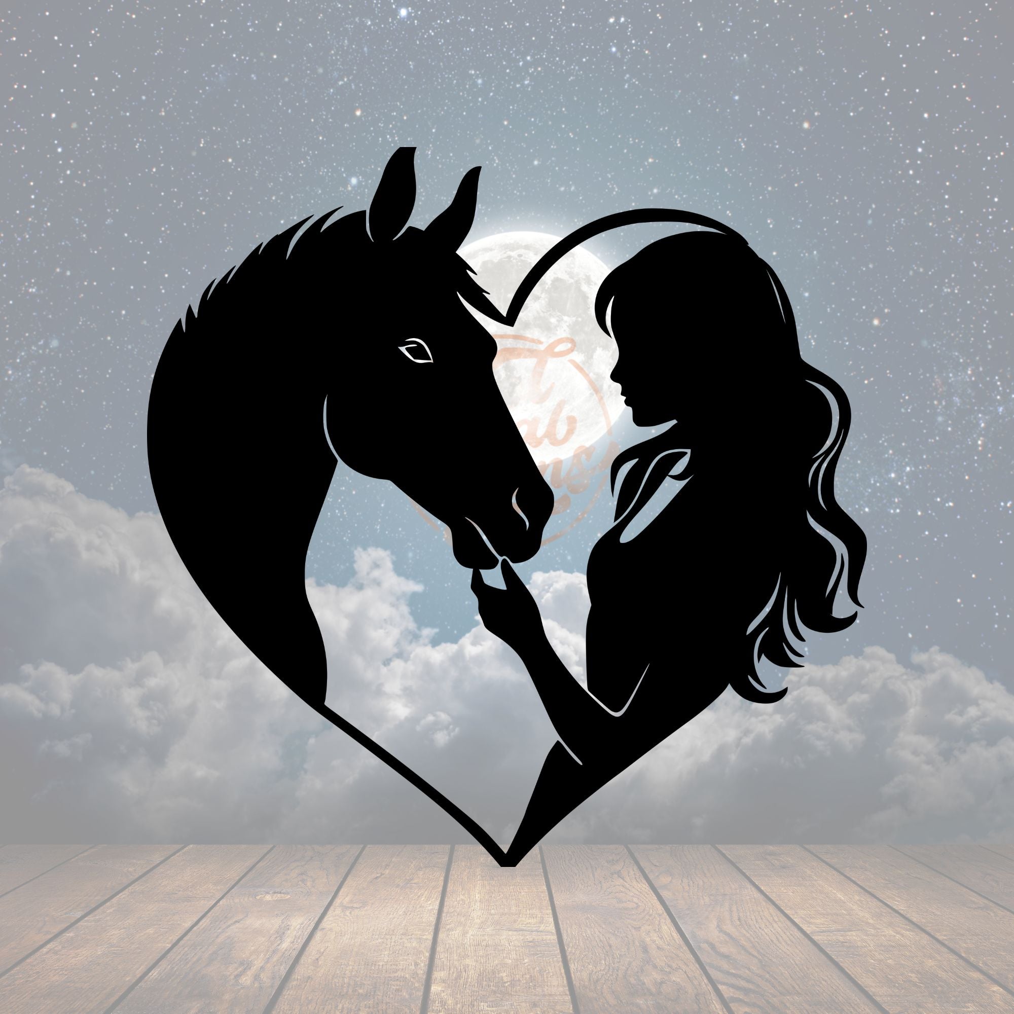 Horse Love Metal Sign - Cool Metal Signs