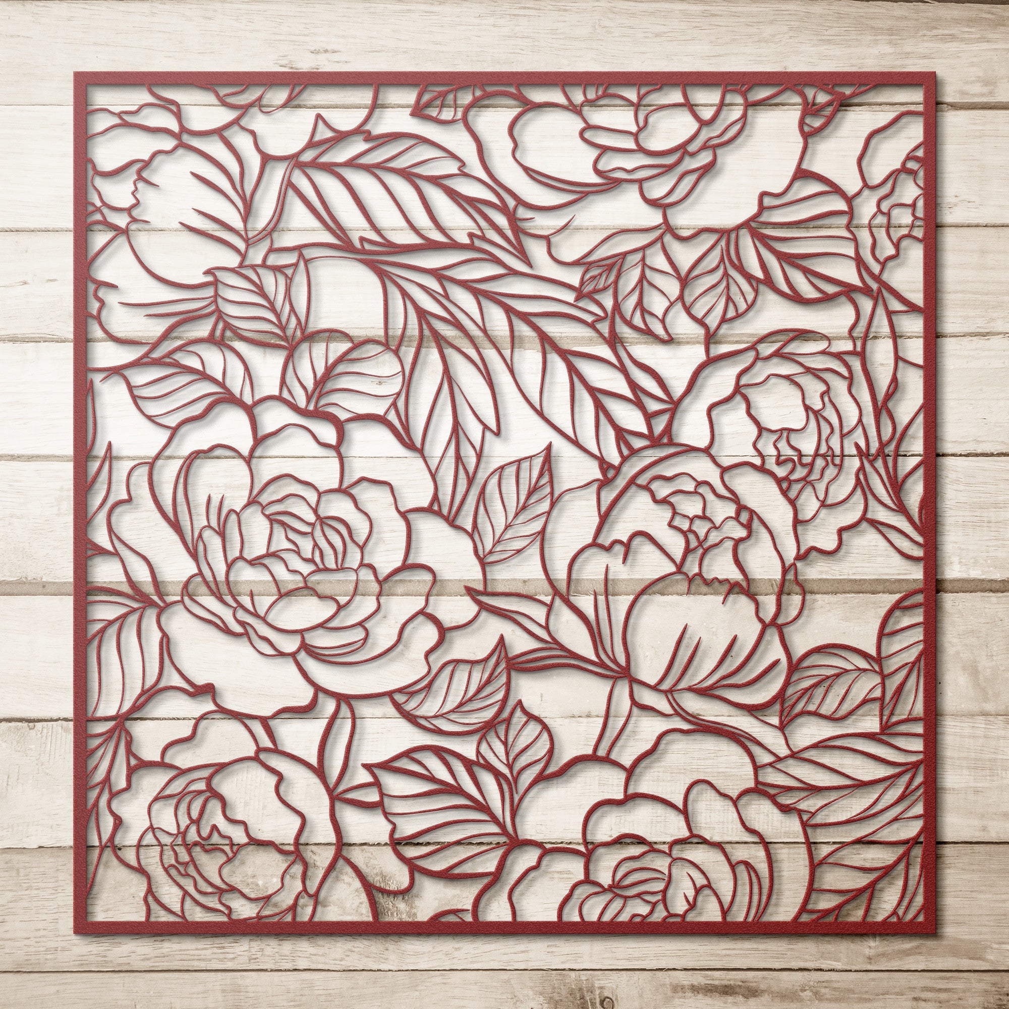 Peony Wall Art - Cool Metal Signs